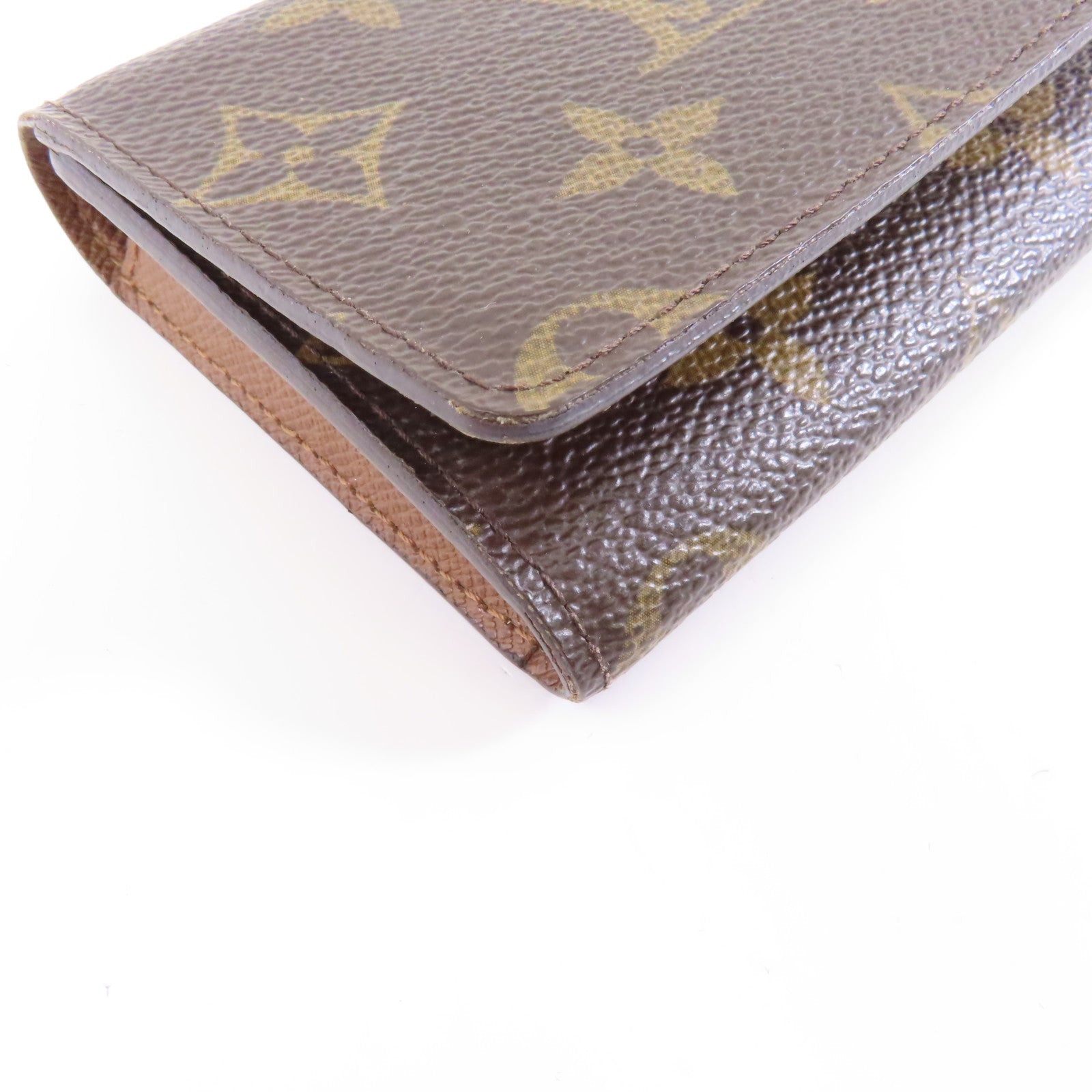 LOUIS VUITTON Monogram Card Case卡片套棕色