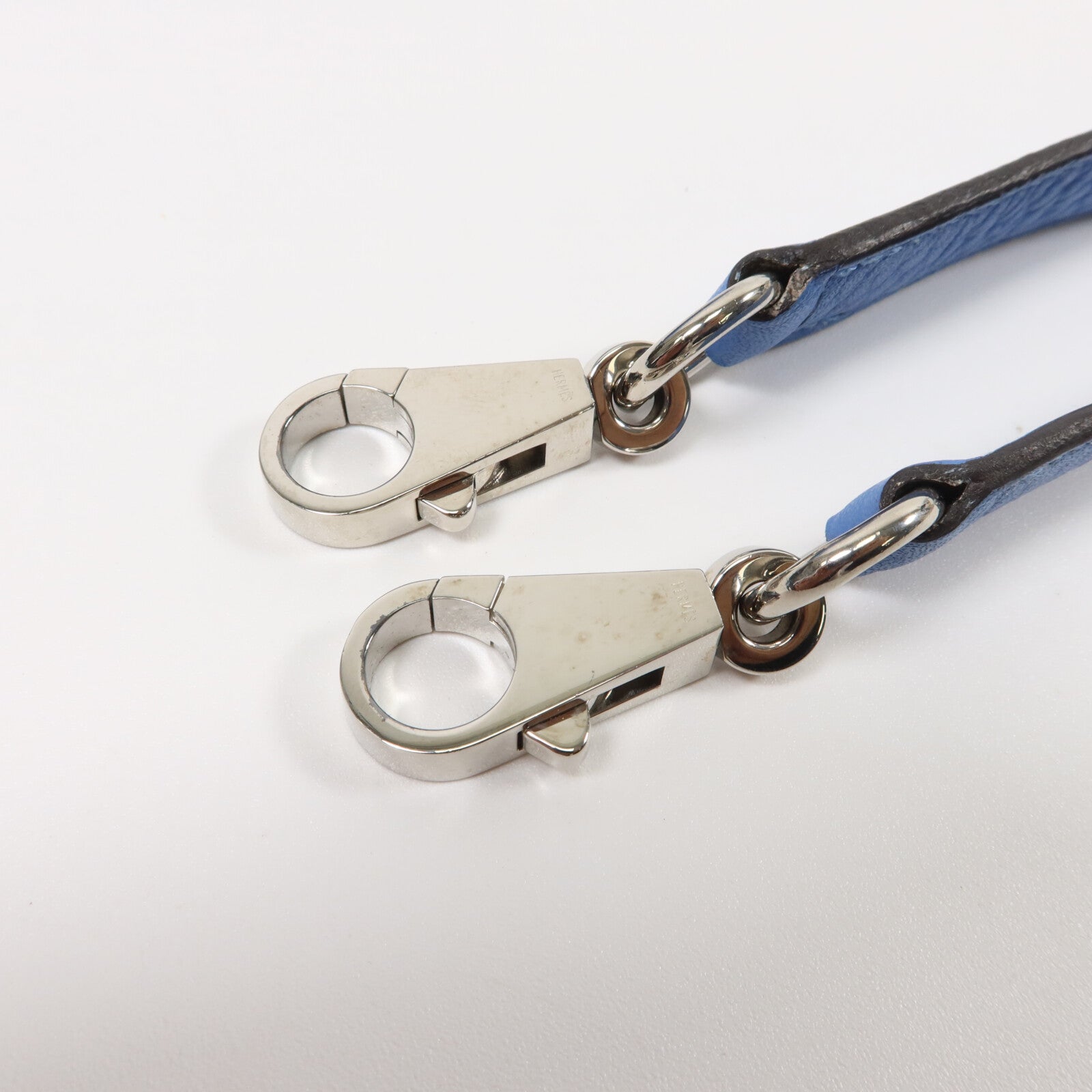 HERMES Clemence皮革Bolide 31手挽肩背兩用袋Bleu Paradis