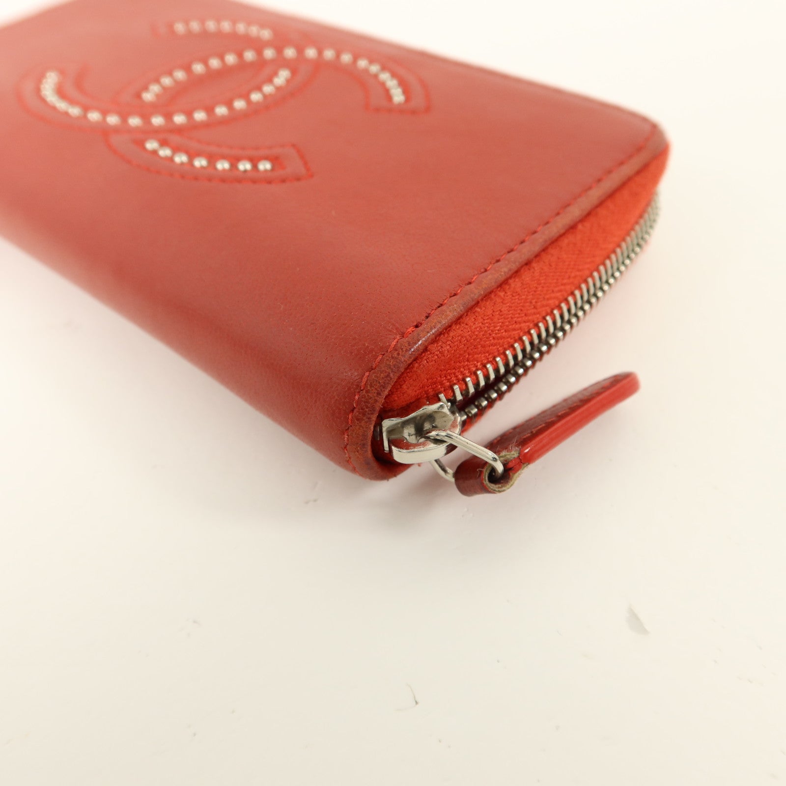 CHANEL 牛皮皮革Zipper Wallet錢包