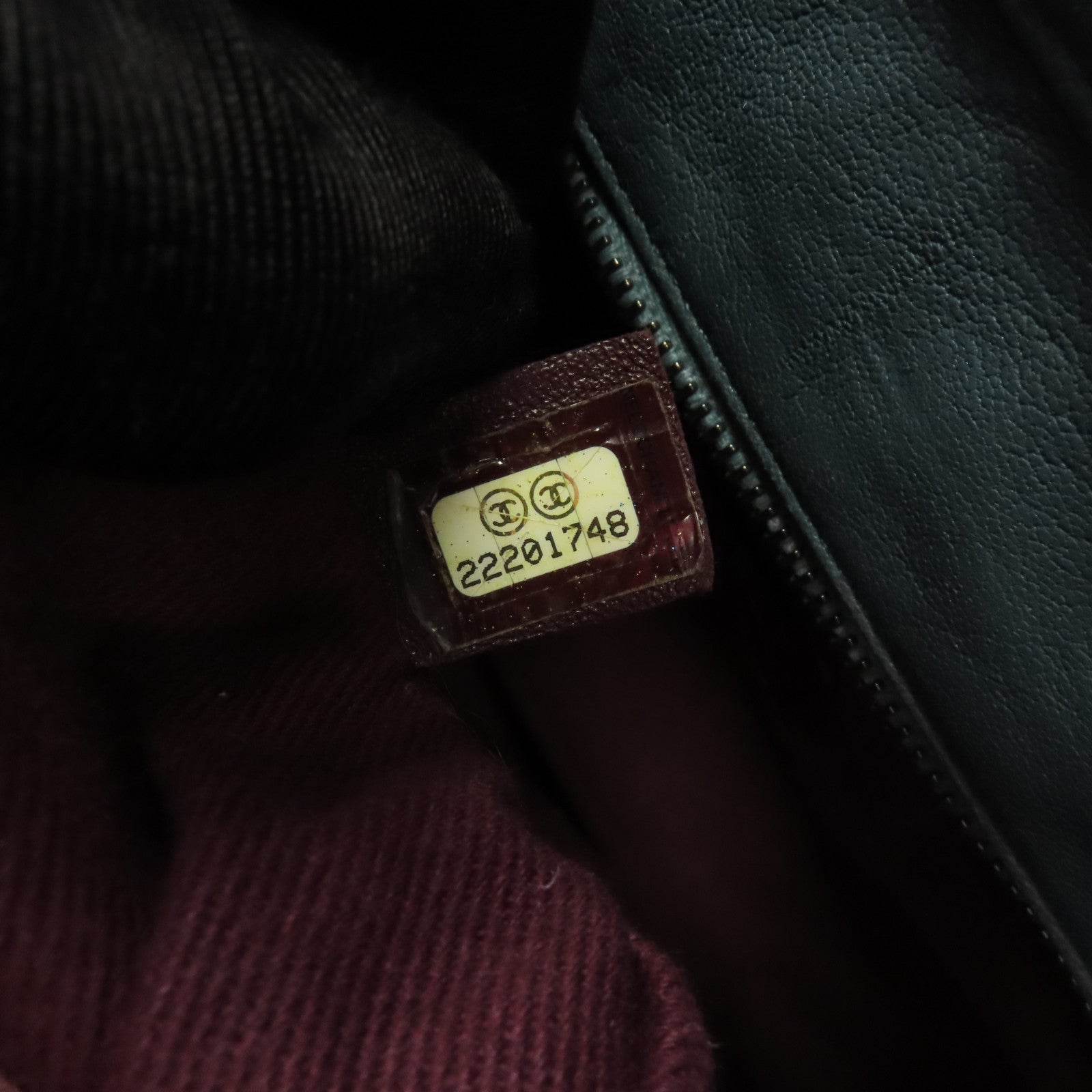 CHANEL 菱格牛皮皮革Tote Bag銀扣鏈帶肩背袋藍色
