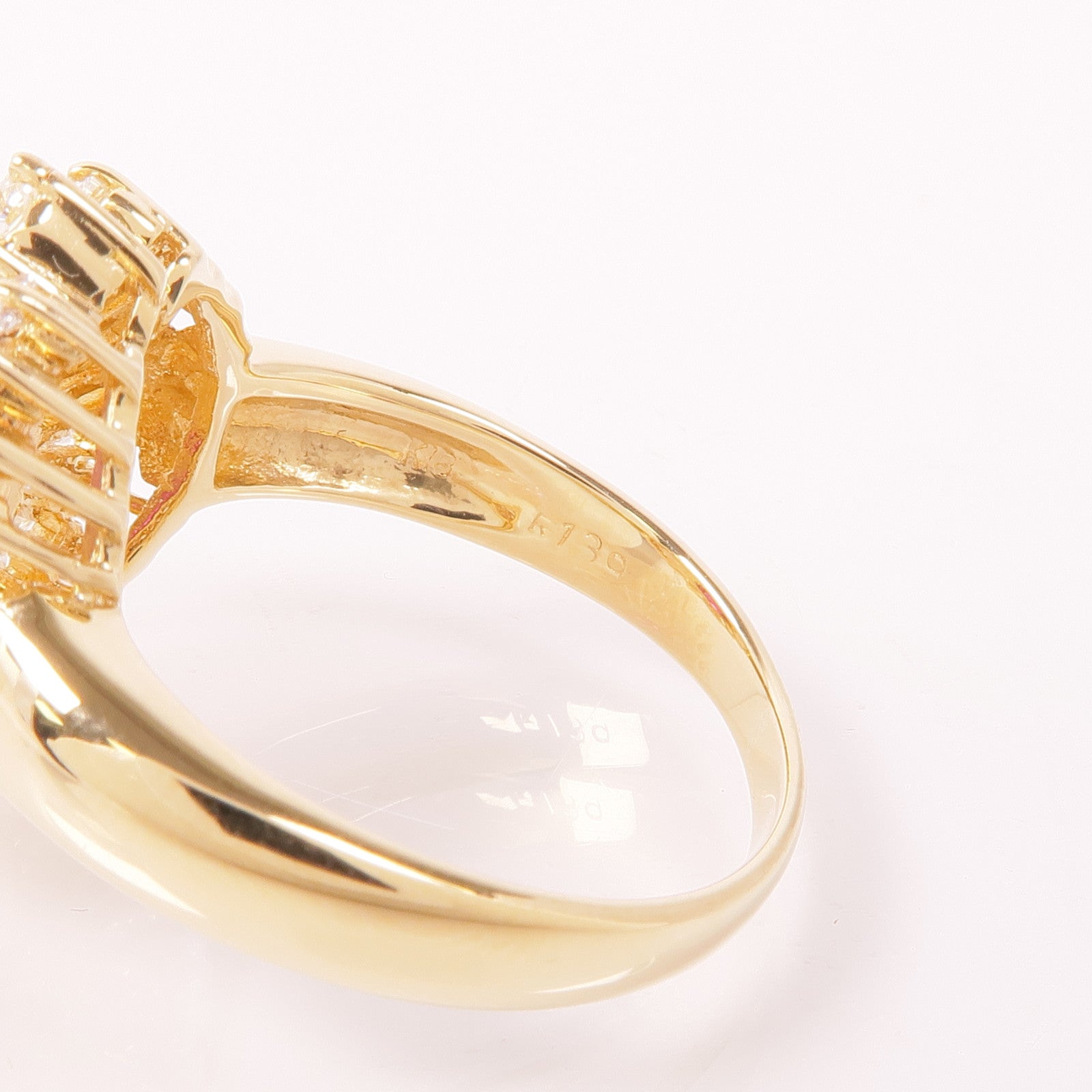 JEWELRY 18K黃金Ruby/Diamond Ring紅寶石/鑽石戒指US#7.5