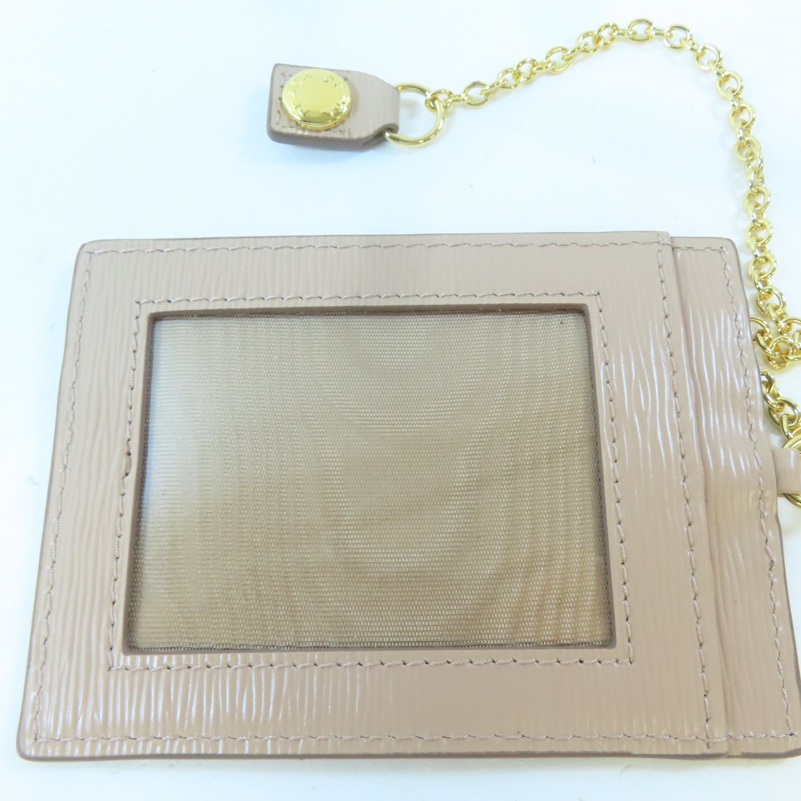 PRADA 牛皮皮革Long Wallet金扣長錢包粉紅色