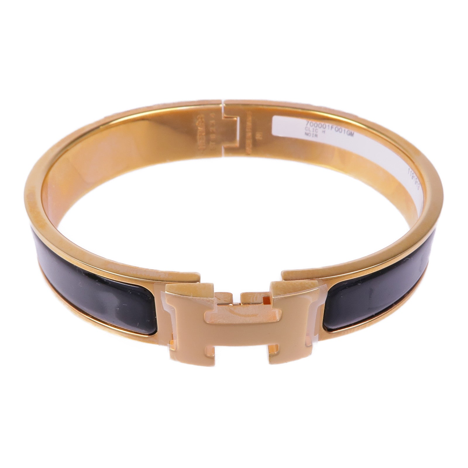 HERMES 金屬/琺瑯Clic-Clac H Bracelet金扣手鐲