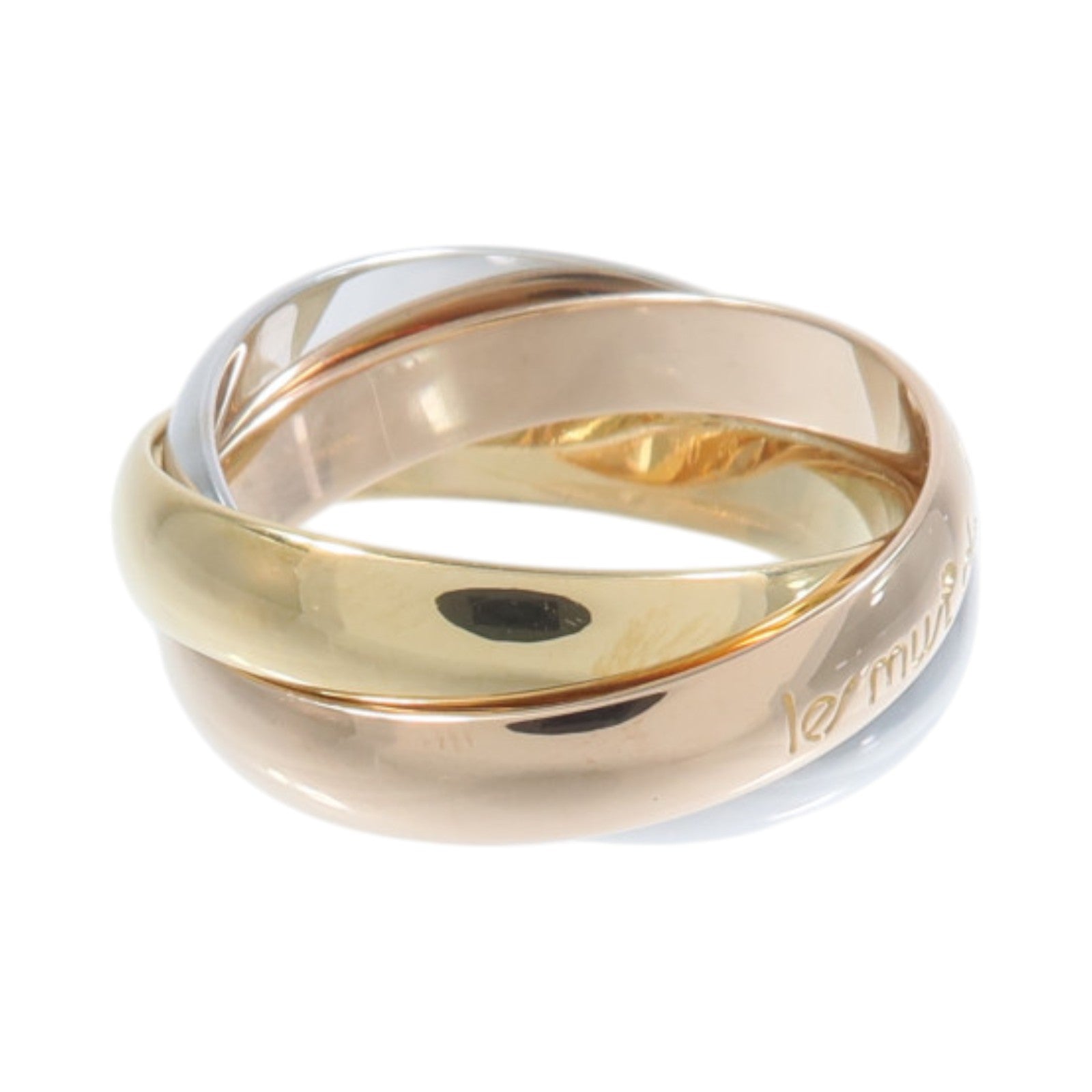 CARTIER 18K黃金/白金/玫瑰金Trinity Ring戒指