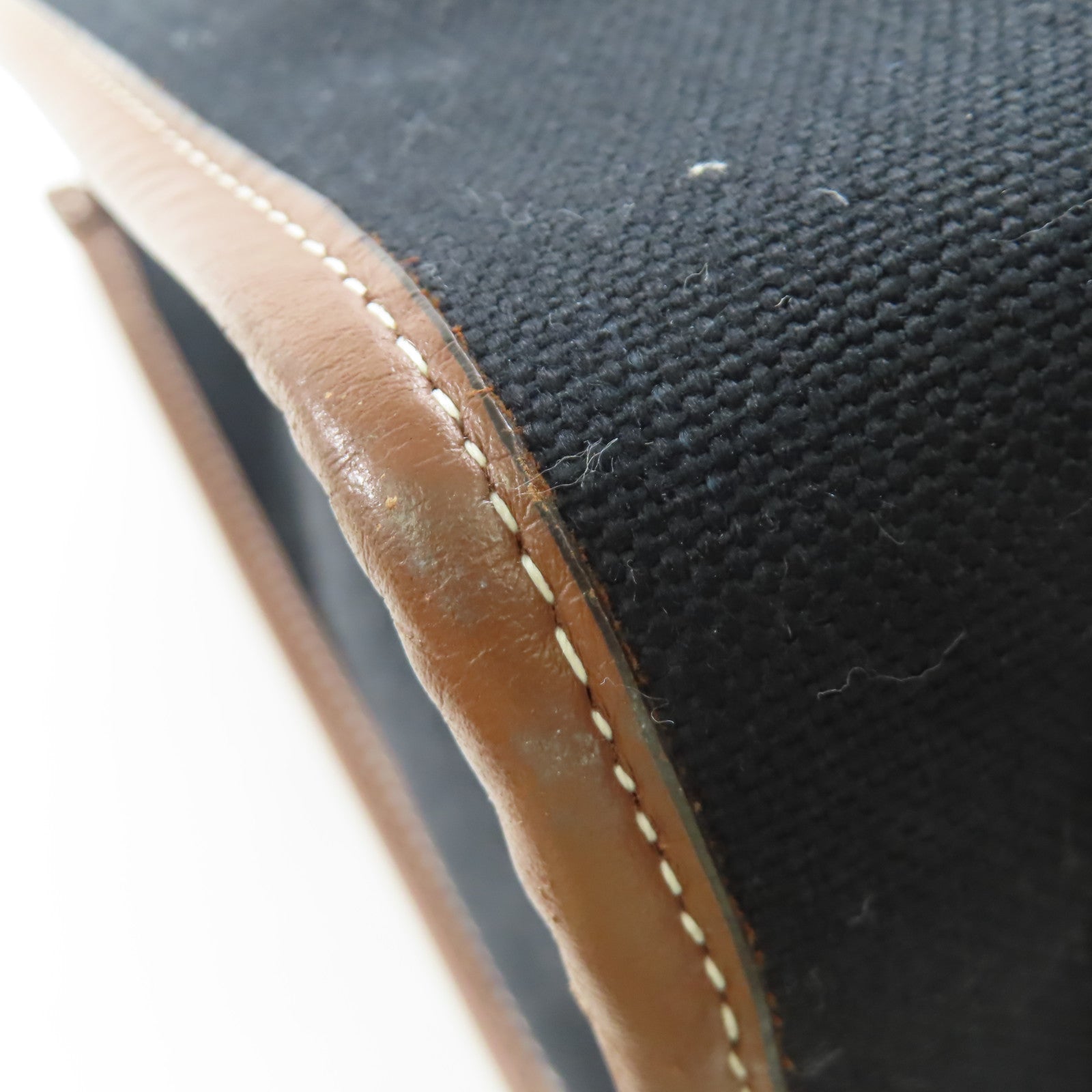 BURBERRY 帆布Freya Tote銀扣手挽袋黑色/棕色