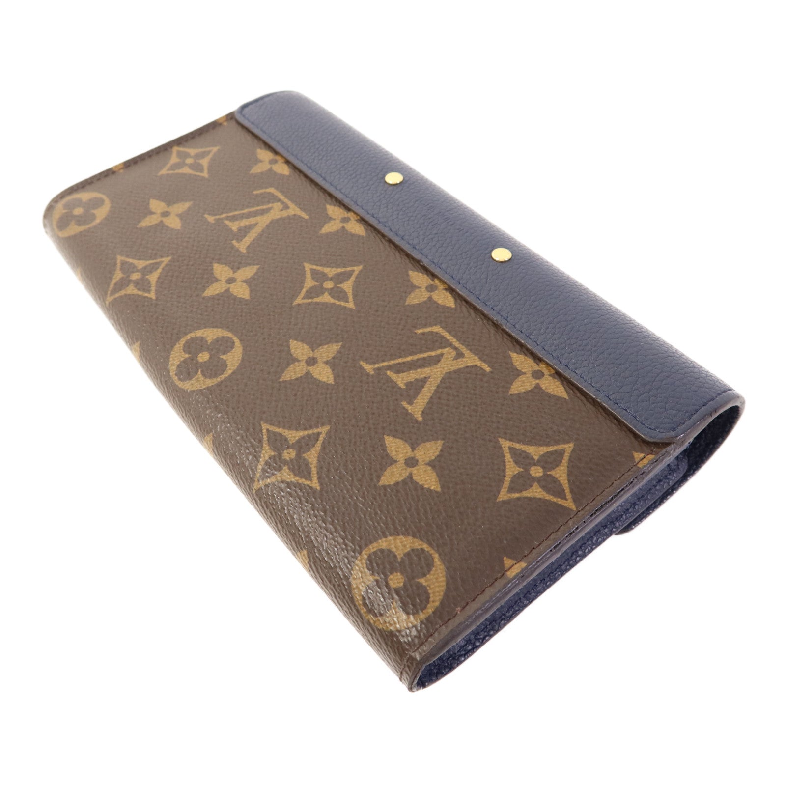 LOUIS VUITTON Monogram Palas金扣長錢包