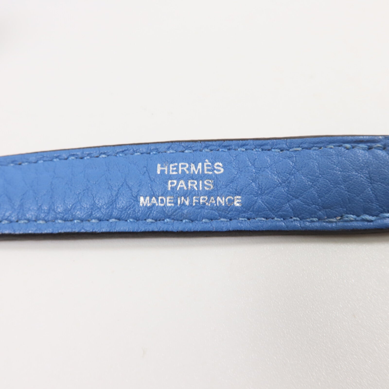 HERMES Clemence皮革Bolide 31手挽肩背兩用袋Bleu Paradis