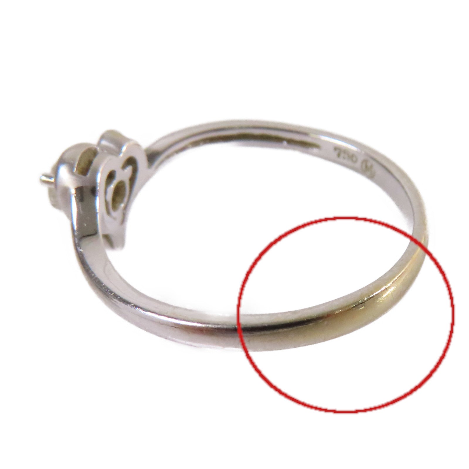 JEWELRY 【激減優惠】18K白金/0.12ct鑽石Diamond Ring戒指US#6