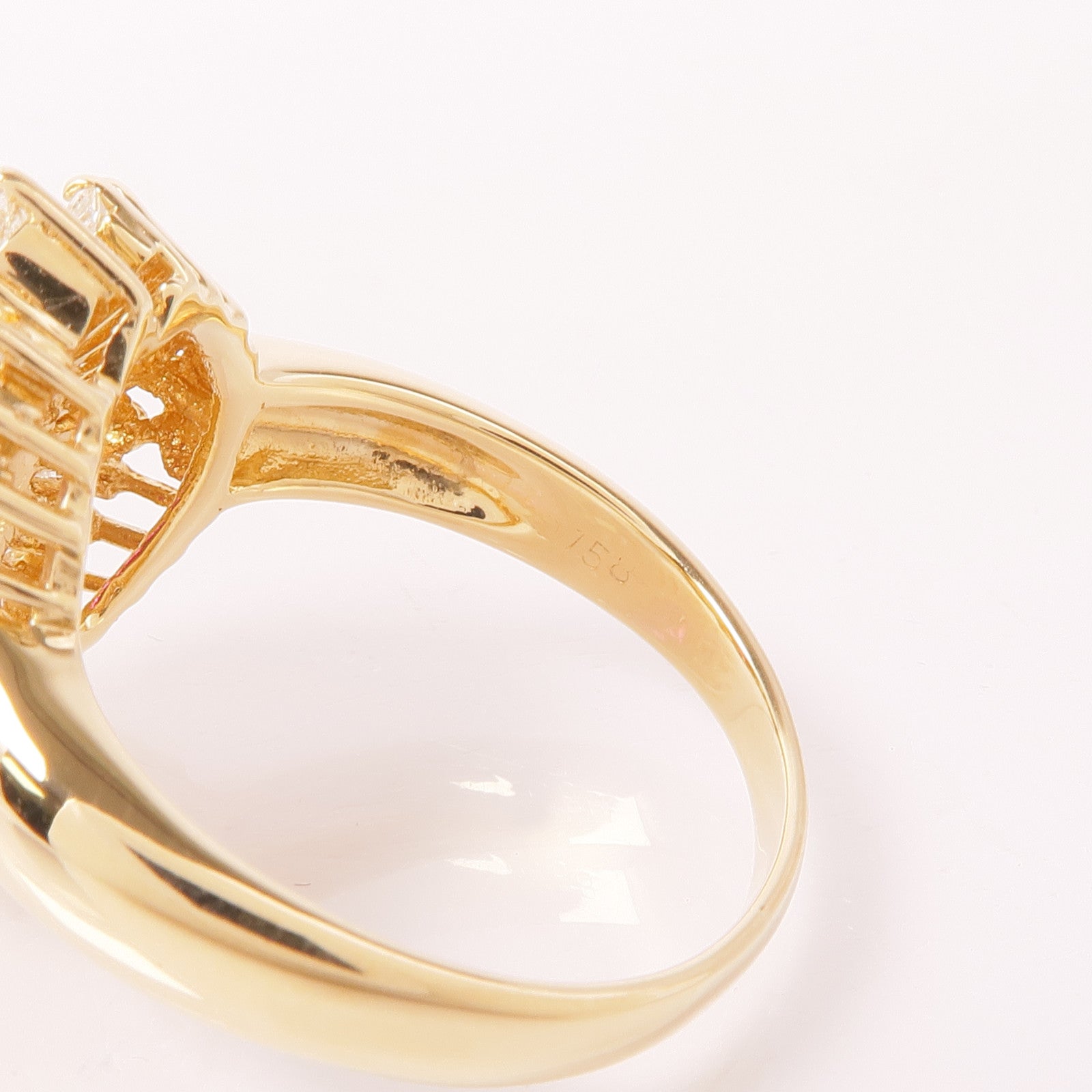 JEWELRY 18K黃金Ruby/Diamond Ring紅寶石/鑽石戒指US#7.5