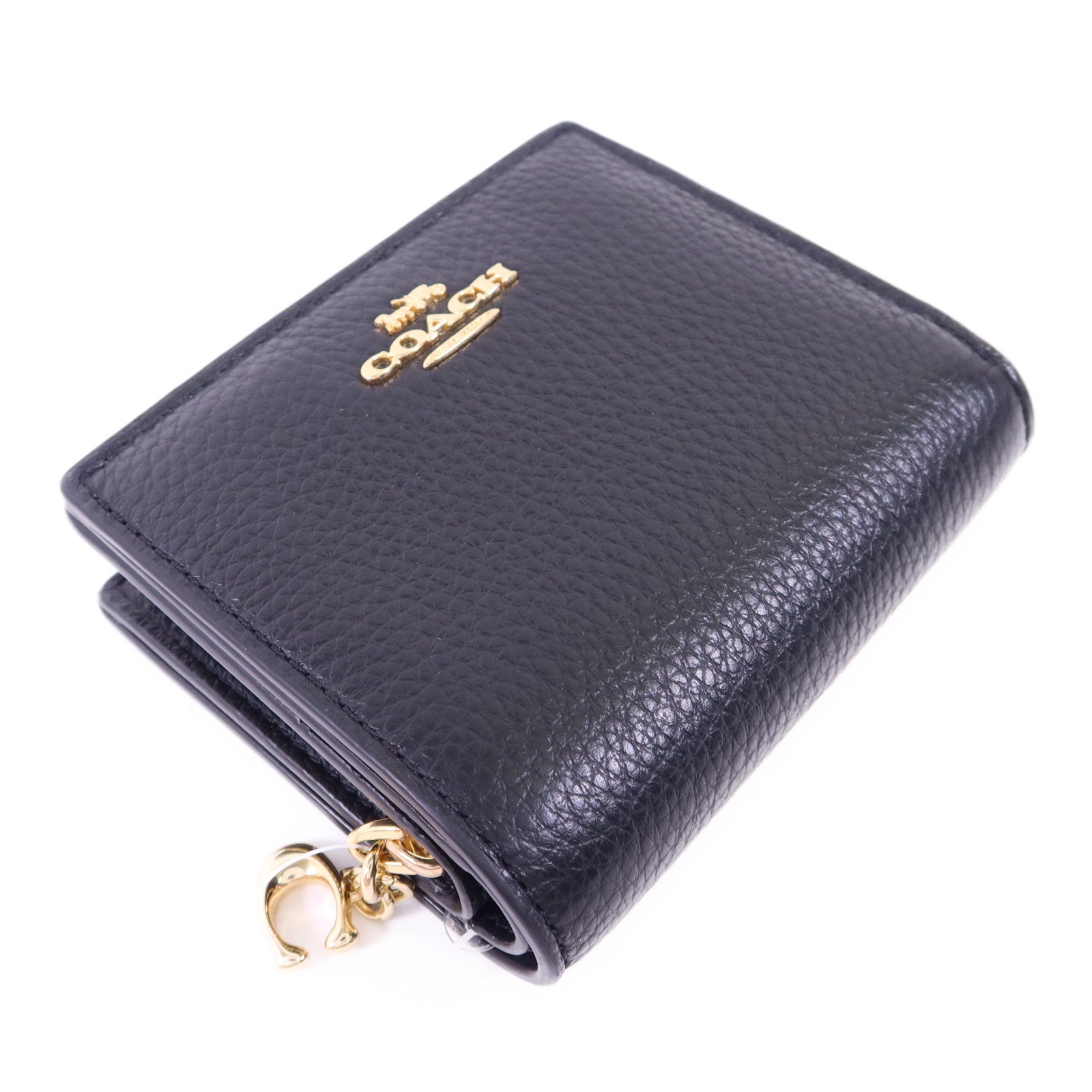COACH 牛皮皮革Wallet金扣錢包