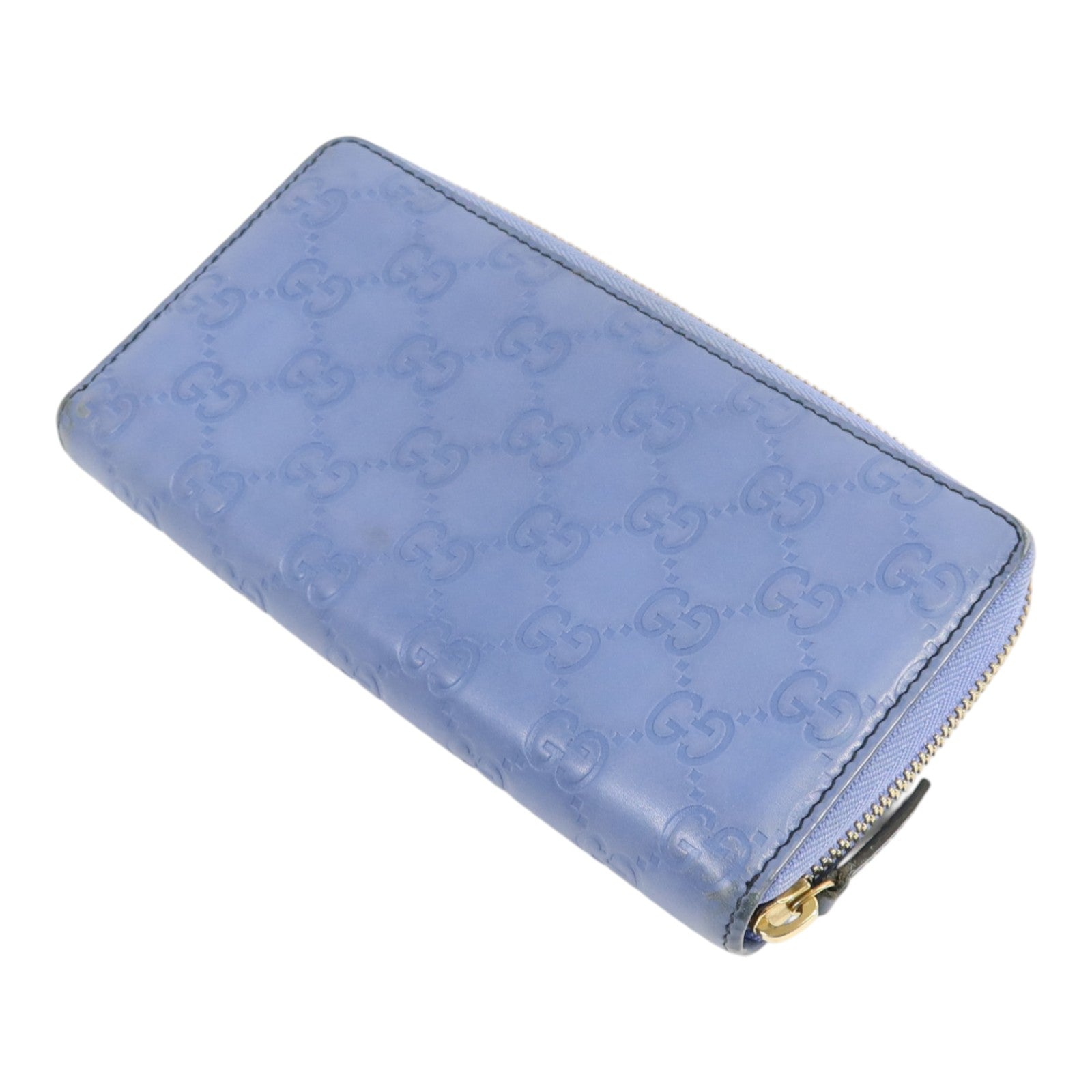 GUCCI 牛皮皮革Zipper Long Wallet金扣長錢包