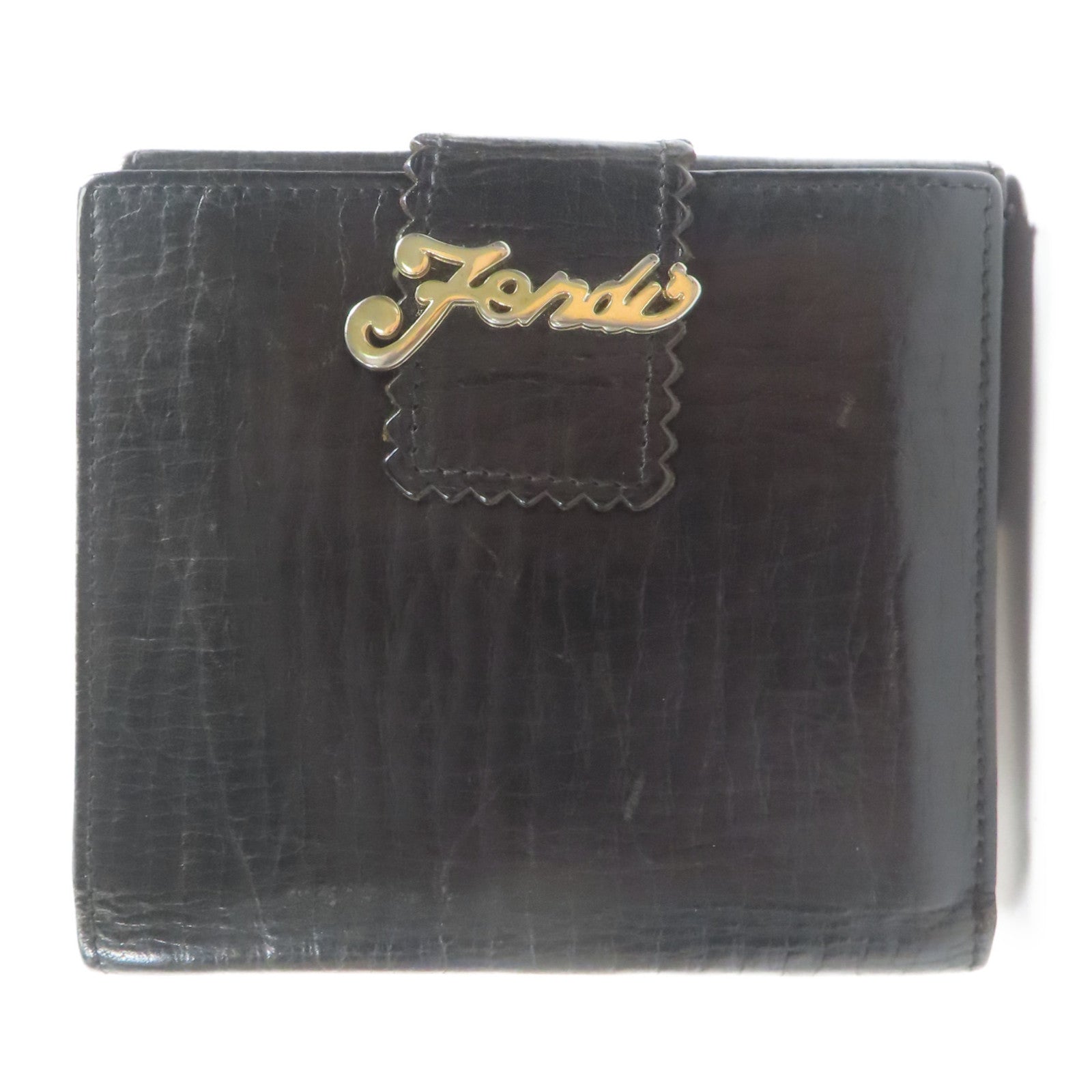 FENDI 牛皮皮革Wallet金扣錢包