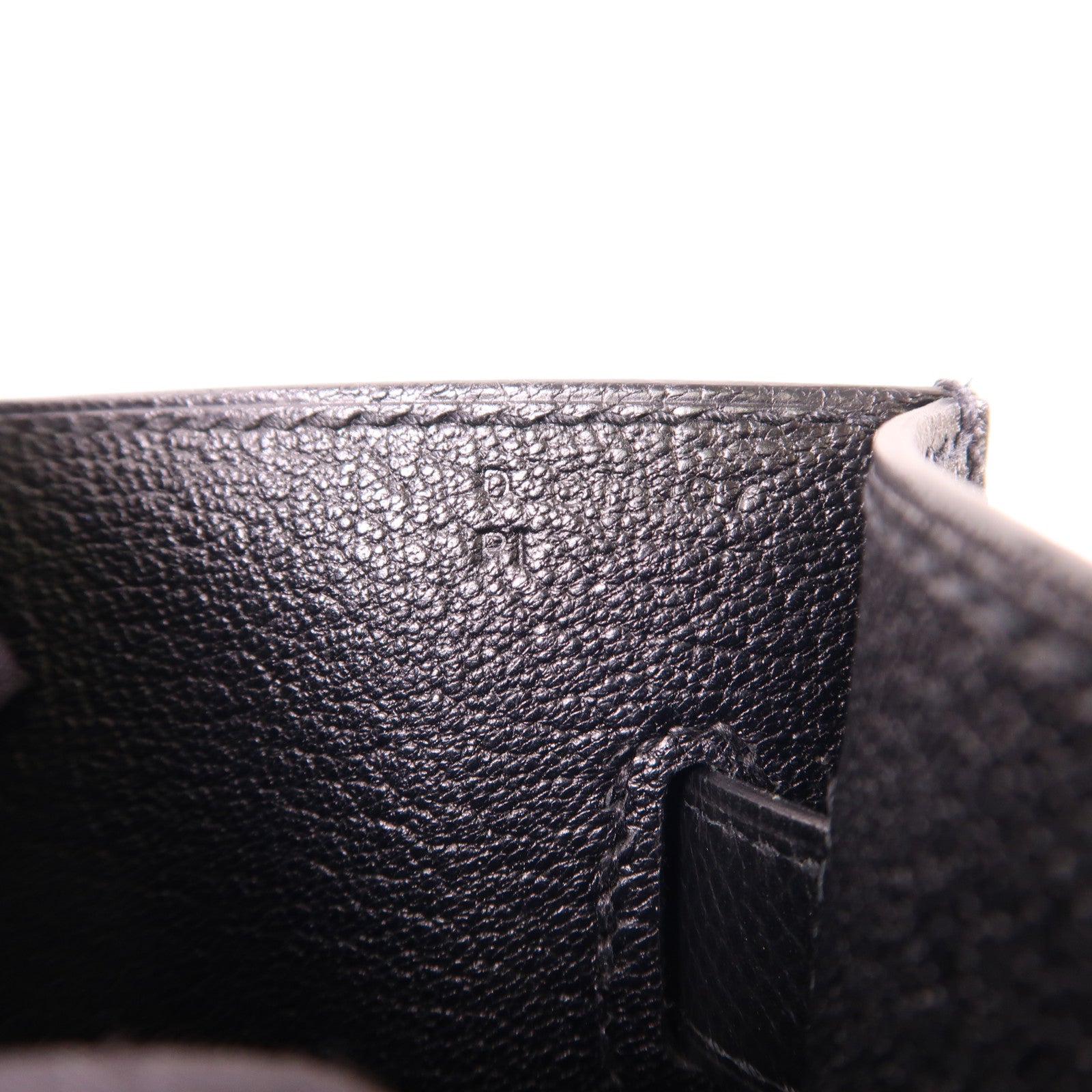 HERMES Epsom皮革Kelly Depeches 25金扣手拿包Noir