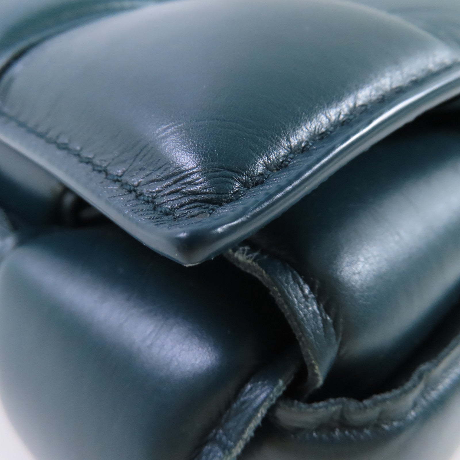 BOTTEGA VENETA 羊皮皮革Padded Cassette Shoulder Bag金扣肩背袋綠色