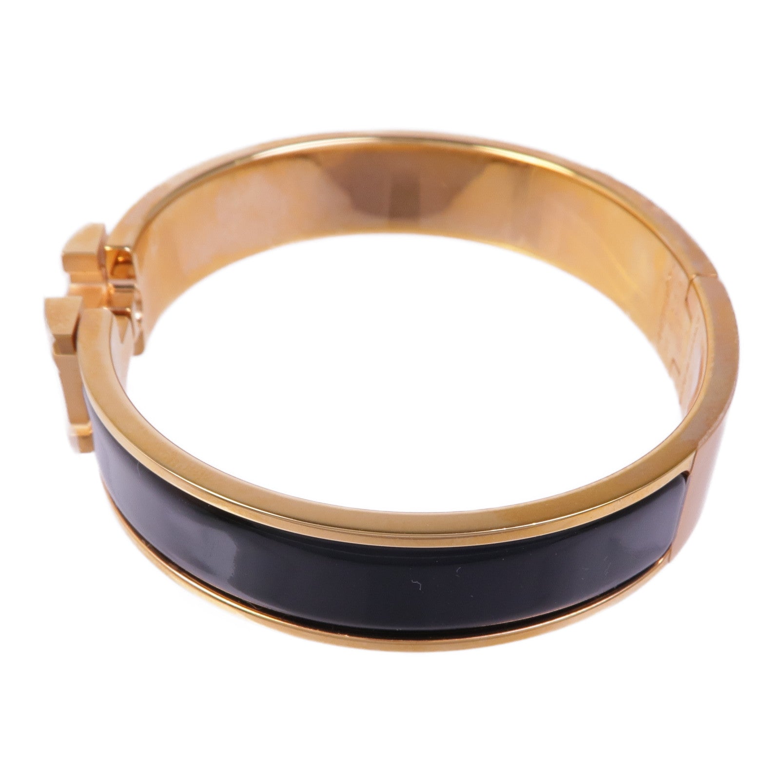 HERMES 金屬/琺瑯Clic-Clac H Bracelet金扣手鐲