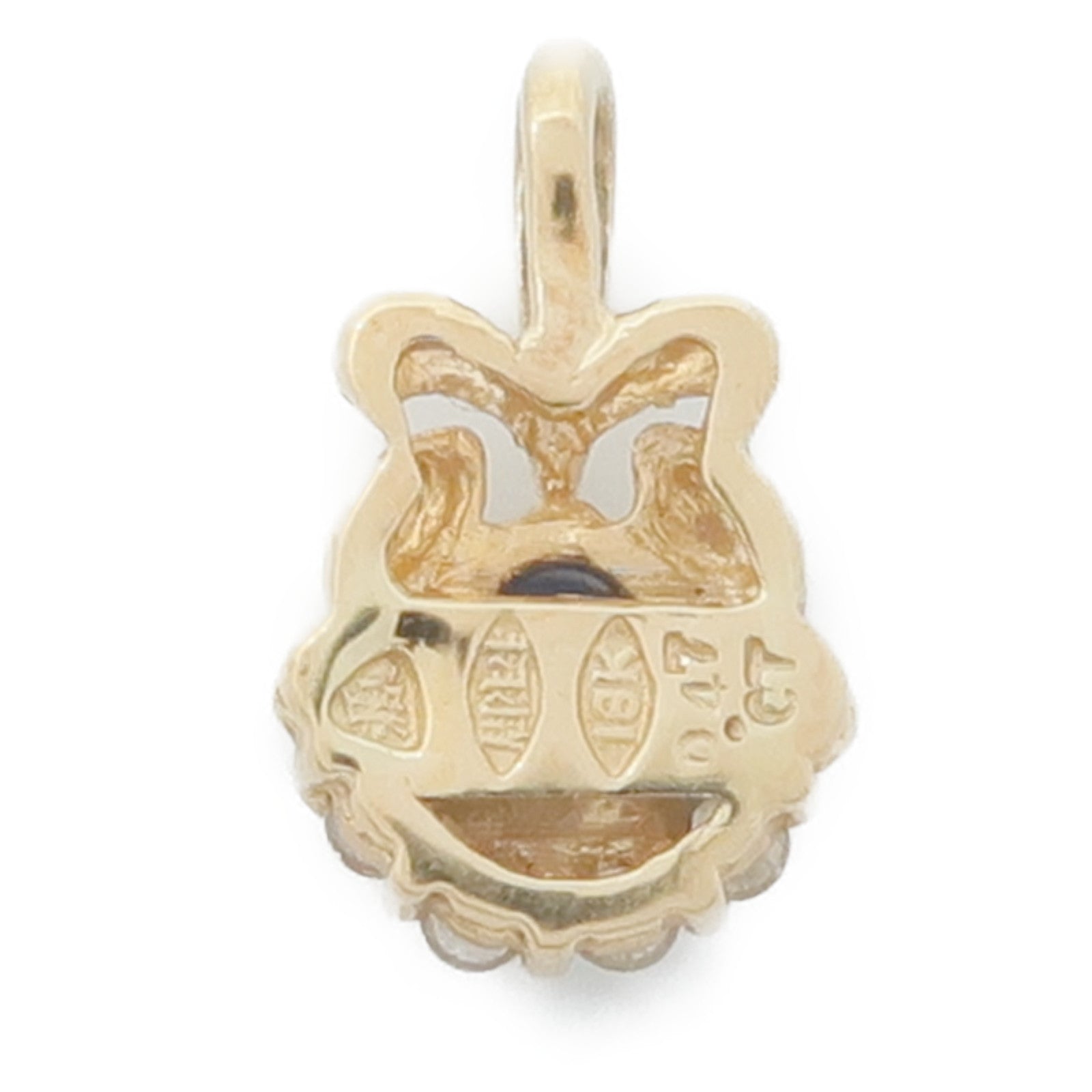 JEWELRY 18K黃金Sapphire Pendant Top藍寶石吊墜