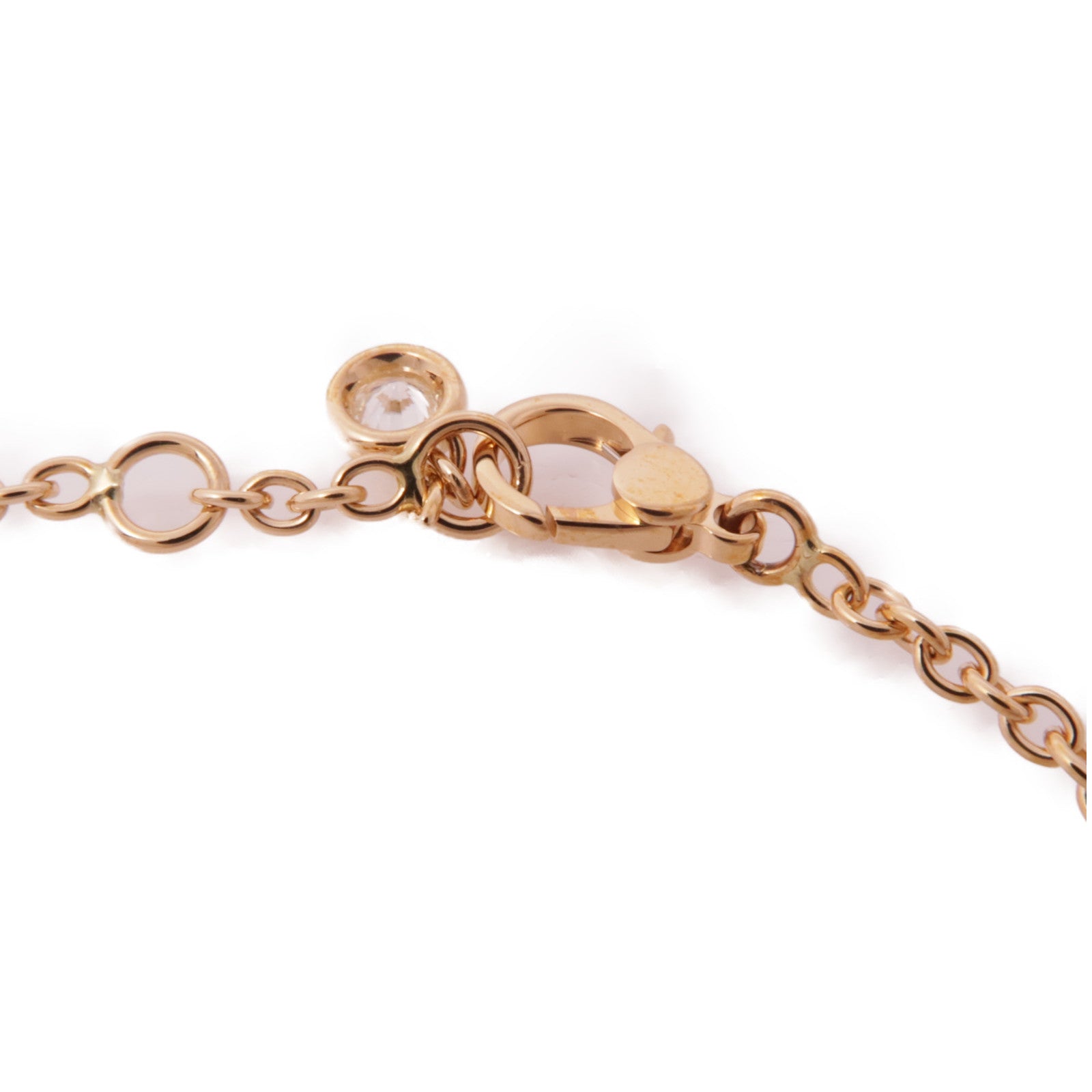 HERMES 18K玫瑰金Finesse Bracelet鑽石手鏈