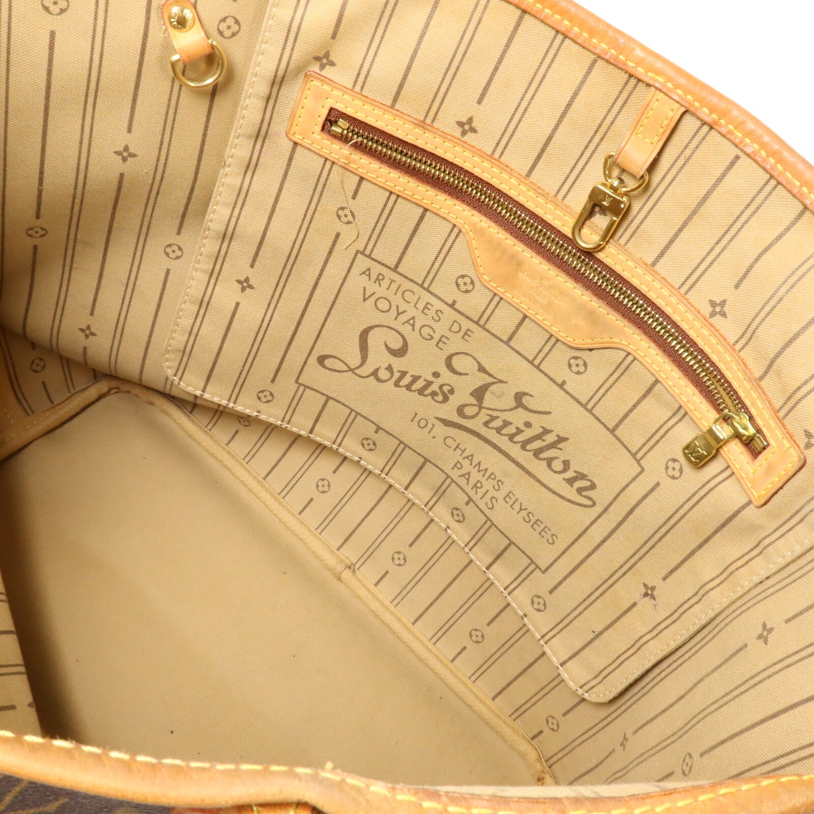 LOUIS VUITTON Monogram Neverfull MM手挽袋