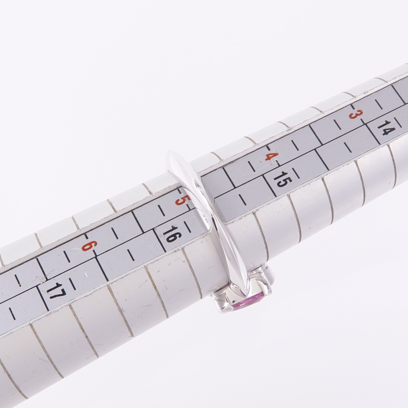 CARTIER 【激減優惠】PT950鉑金Merimero Ring粉紅色藍寶石/鑽石戒指Cartier#49/US#5