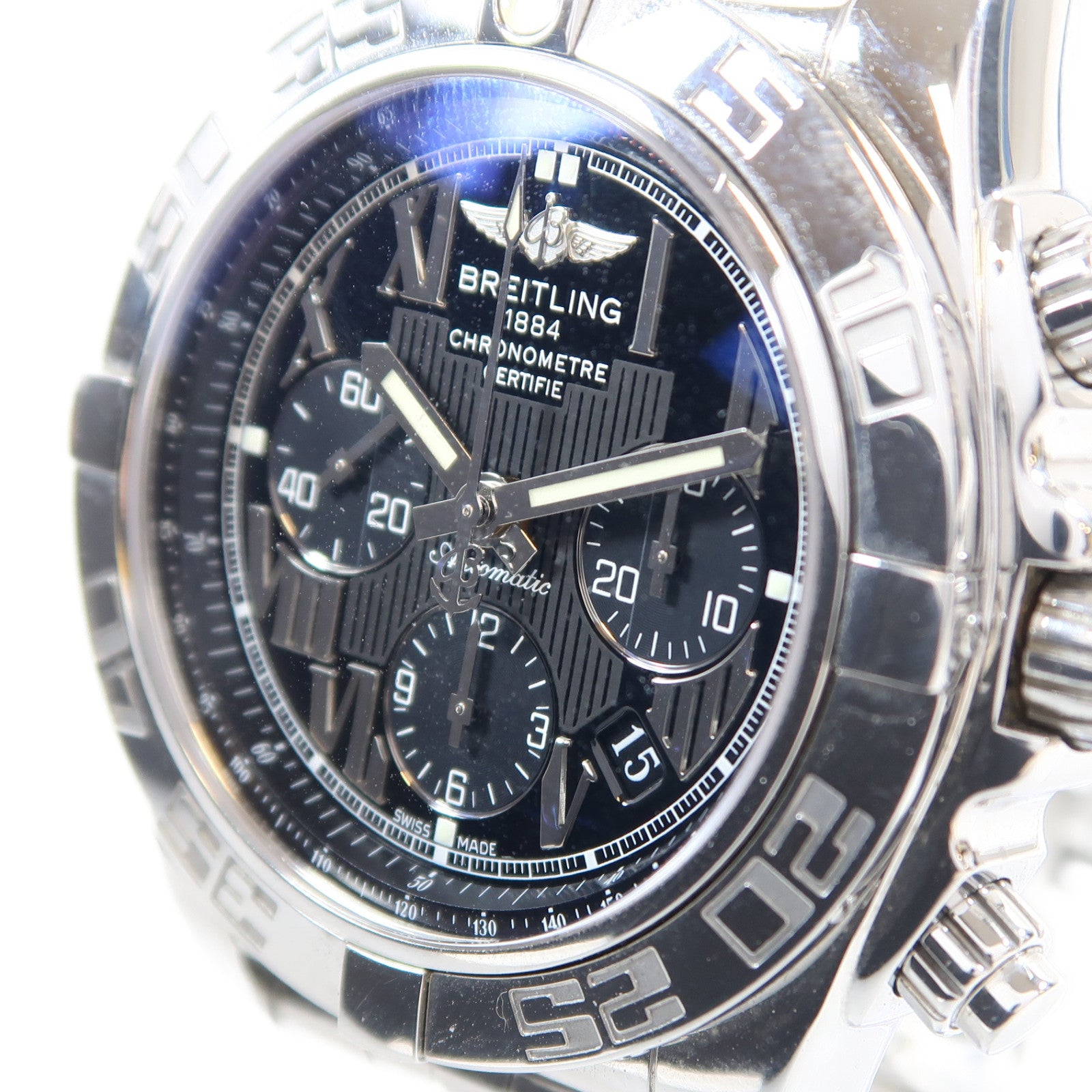 BREITLING Chronomat不鏽鋼手錶自動機芯黑色