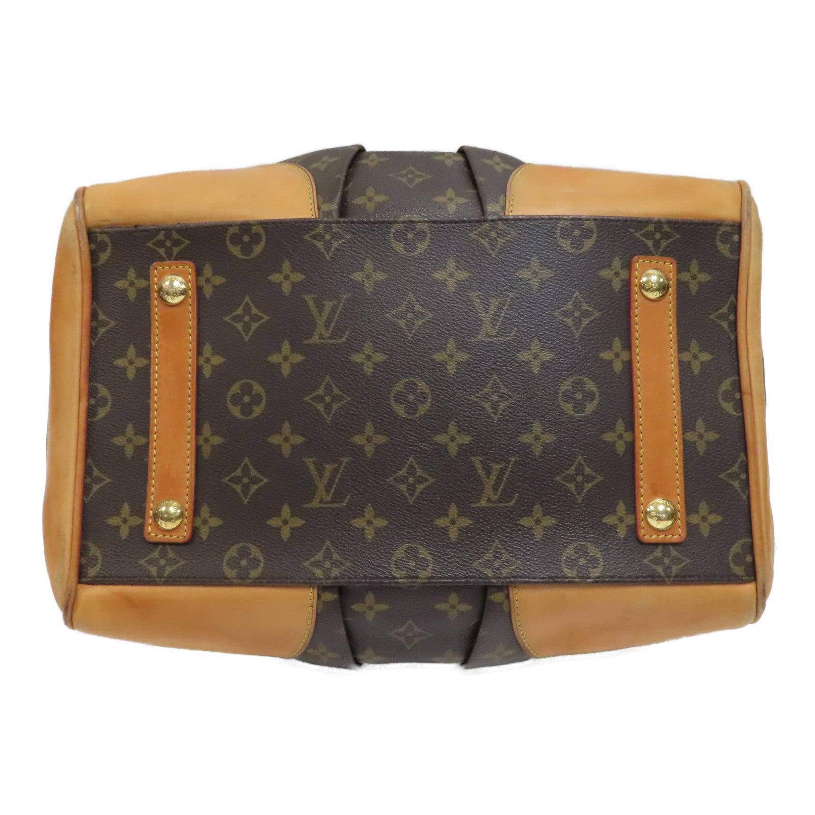 LOUIS VUITTON 【激減優惠】Monogram Stephen Hand Bag金扣手挽肩背兩用袋啡色