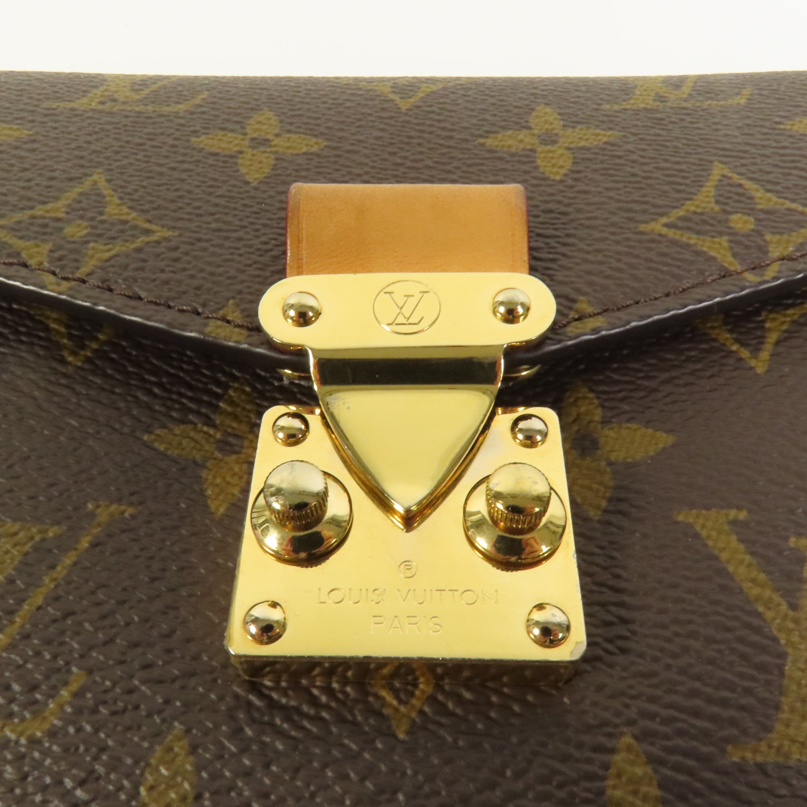 LOUIS VUITTON Monogram Pochette Metis East West金扣手挽肩背兩用袋