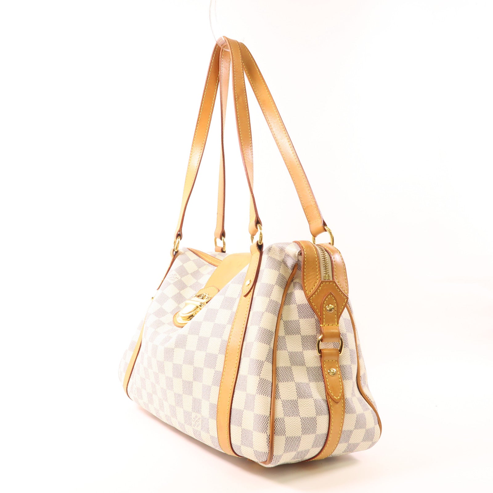 LOUIS VUITTON Damier Azur Stresa PM金扣肩背袋