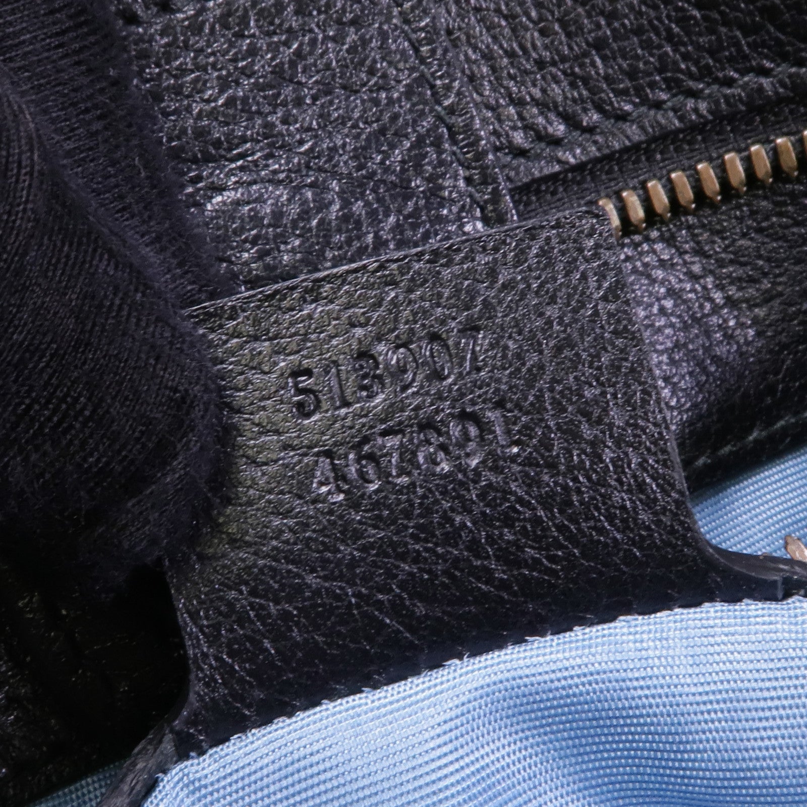 GUCCI GG GHW 2 Way Shoulder Bag 513907 Calfskin Leather Black