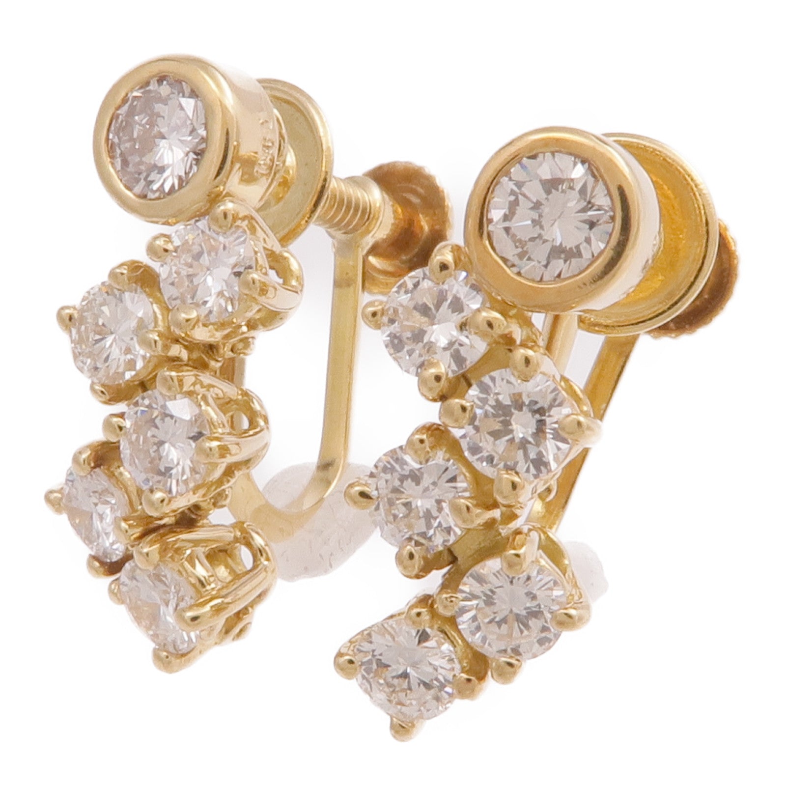 JEWELRY 【激減優惠】18K黃金Diamond Earrings鑽石耳環