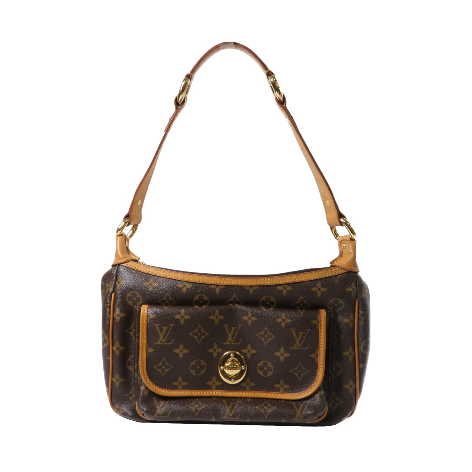 LOUIS VUITTON Monogram Tikal GM金扣肩背袋啡色
