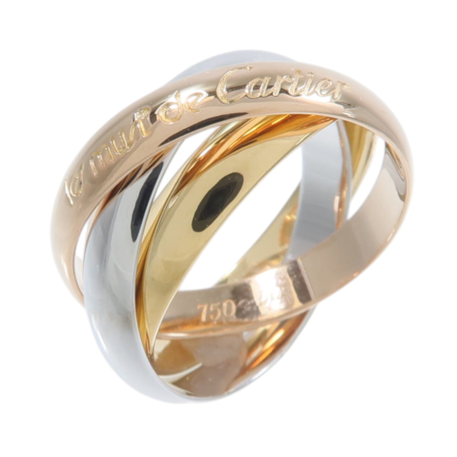 CARTIER 18K黃金/白金/玫瑰金Trinity Ring戒指