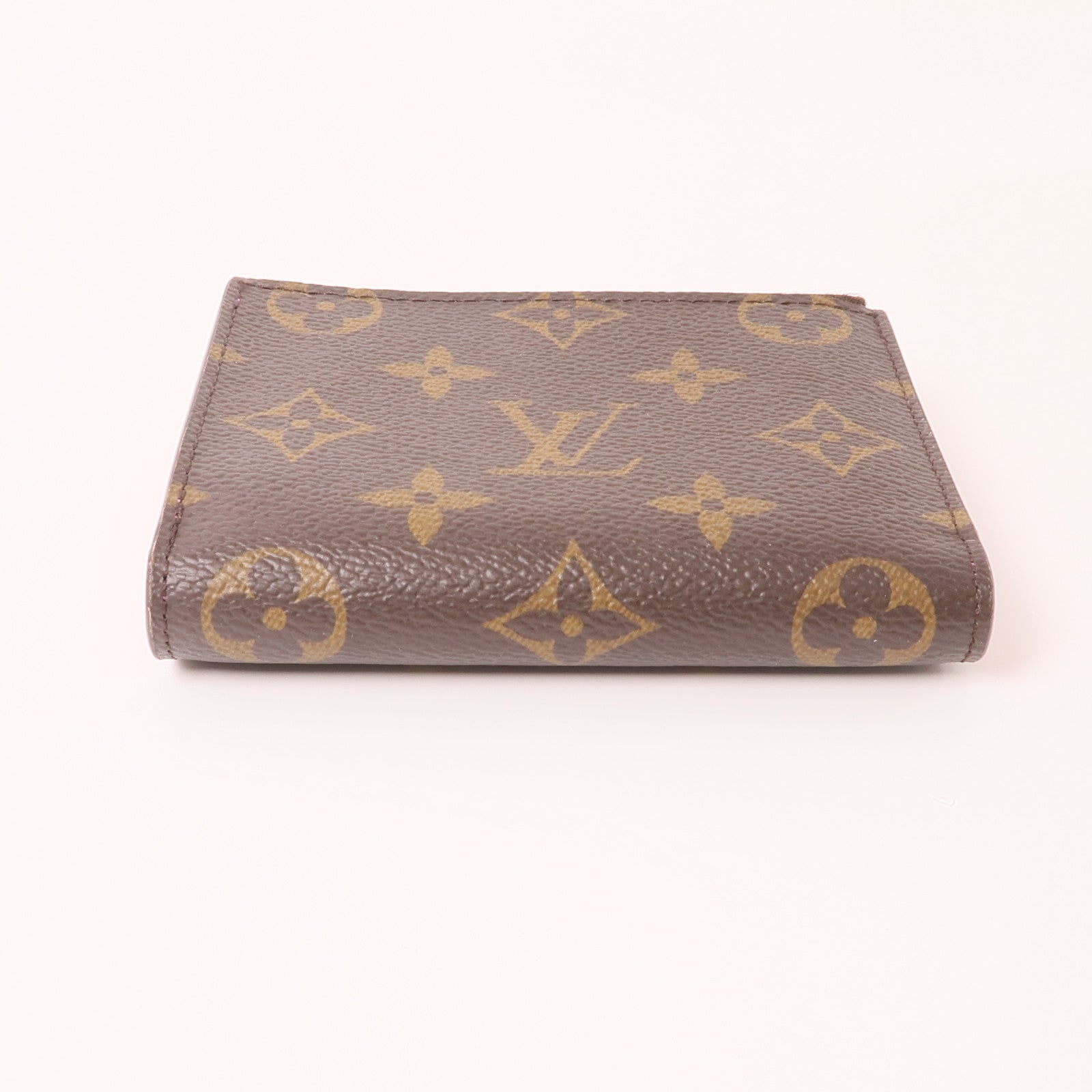 LOUIS VUITTON Monogram Lisa Wallet金扣錢包棕色/粉紅色