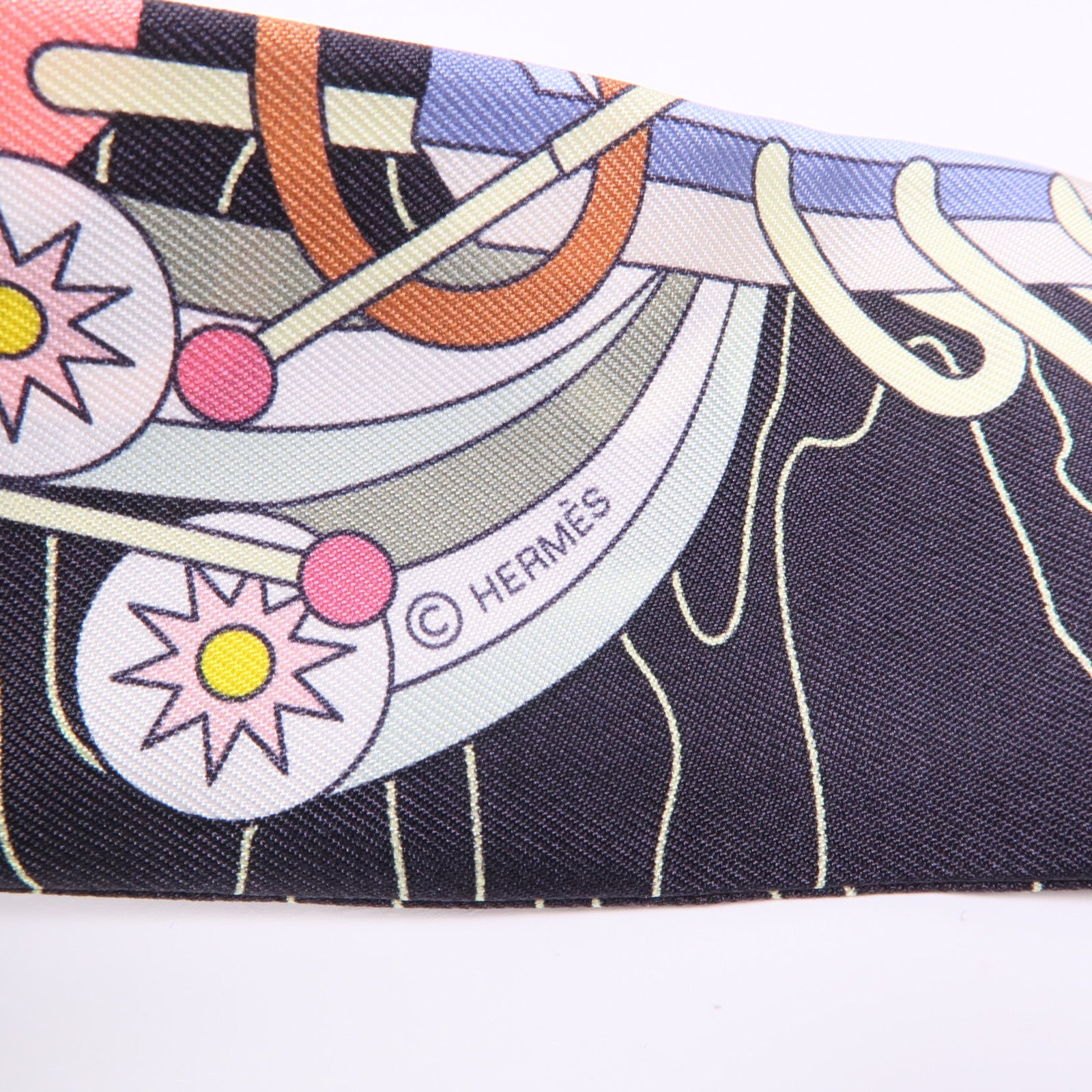 HERMES 絲質Twilly絲巾