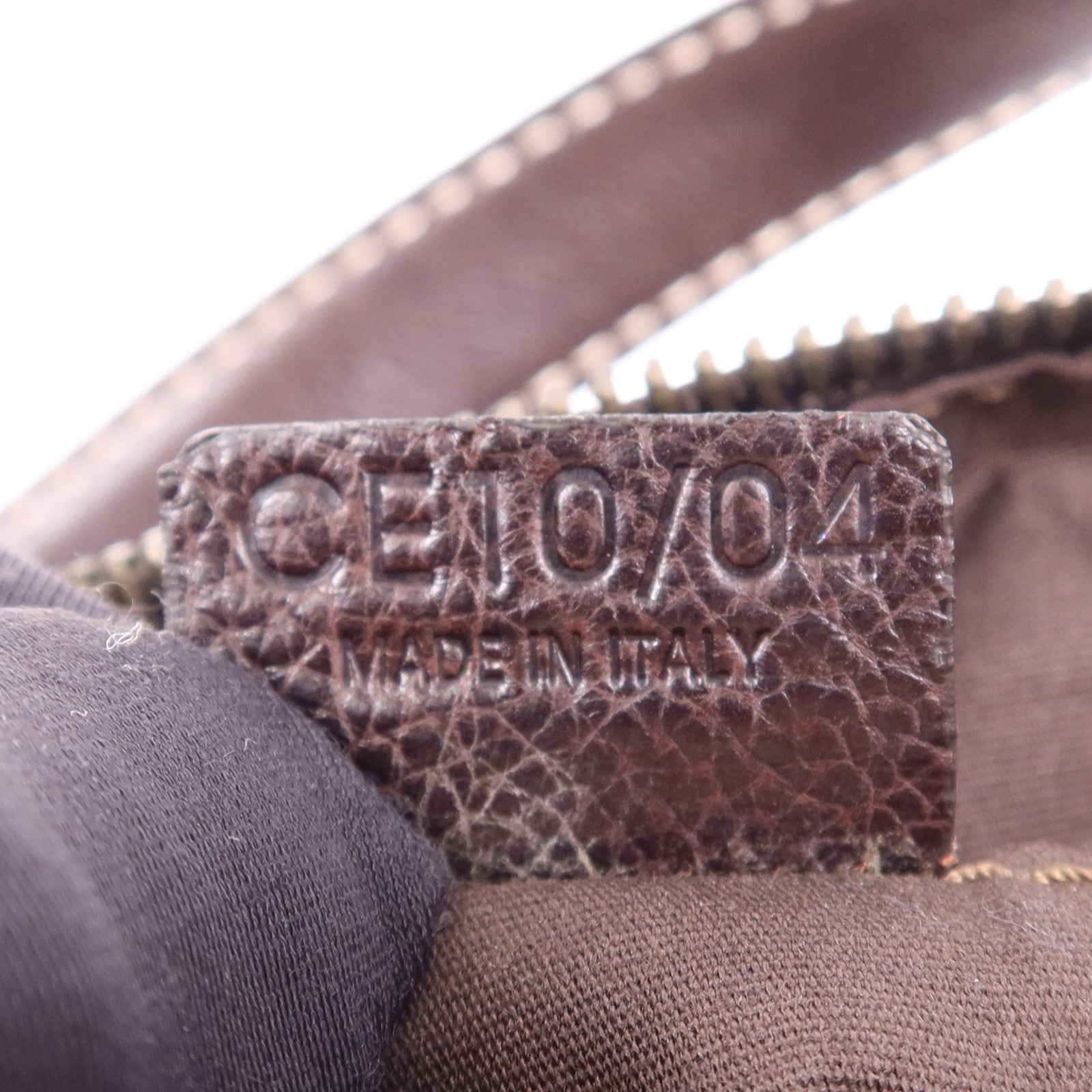 CELINE 牛皮皮革Bowling Bag金扣肩背袋