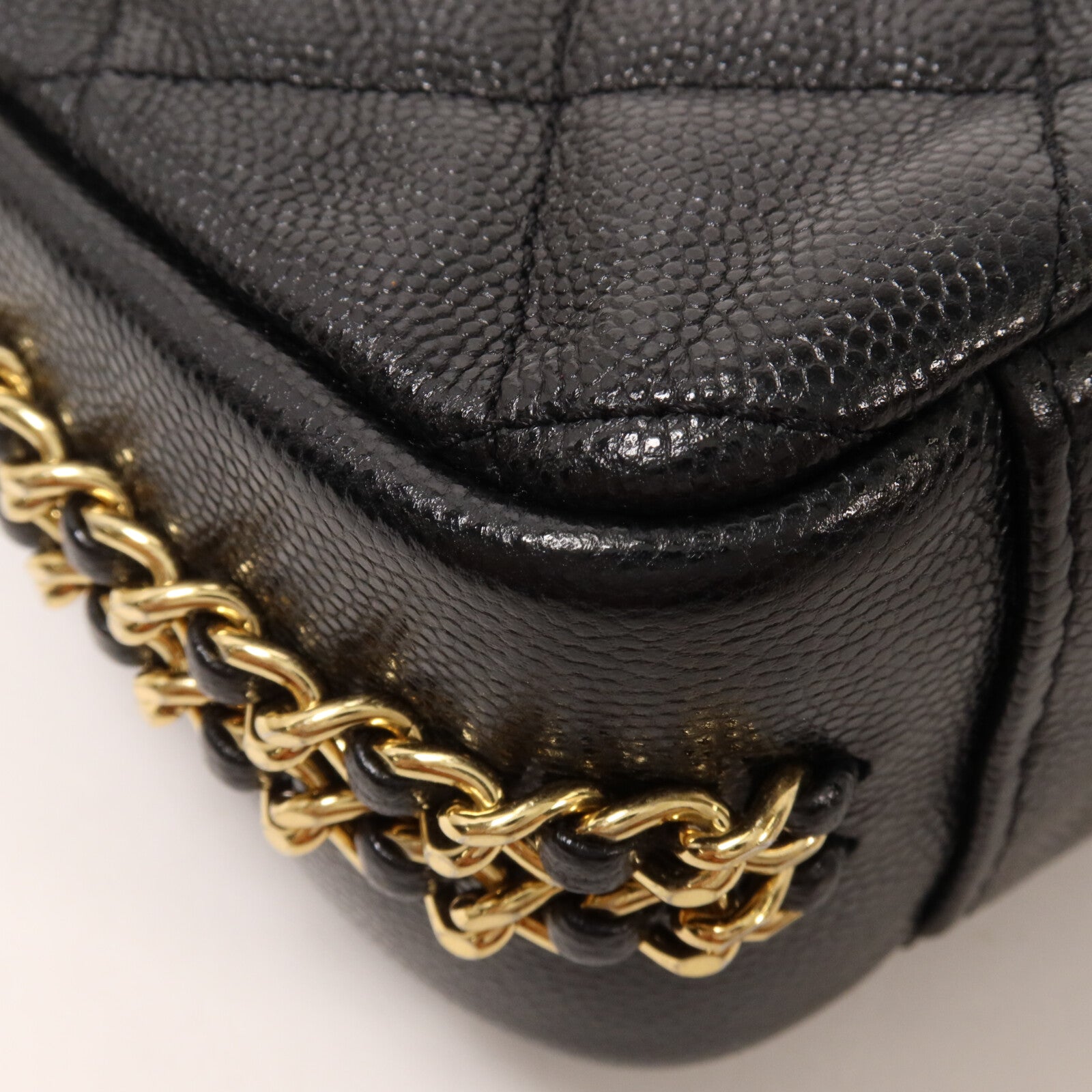 CHANEL 牛皮皮革Mini Flap Bag鏈帶肩背袋