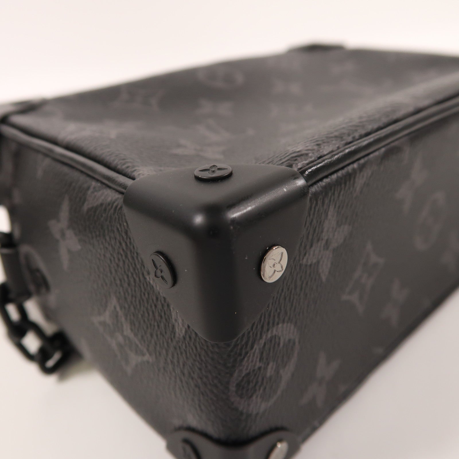 LOUIS VUITTON Monogram Eclipse Mini Soft Trunk肩背袋