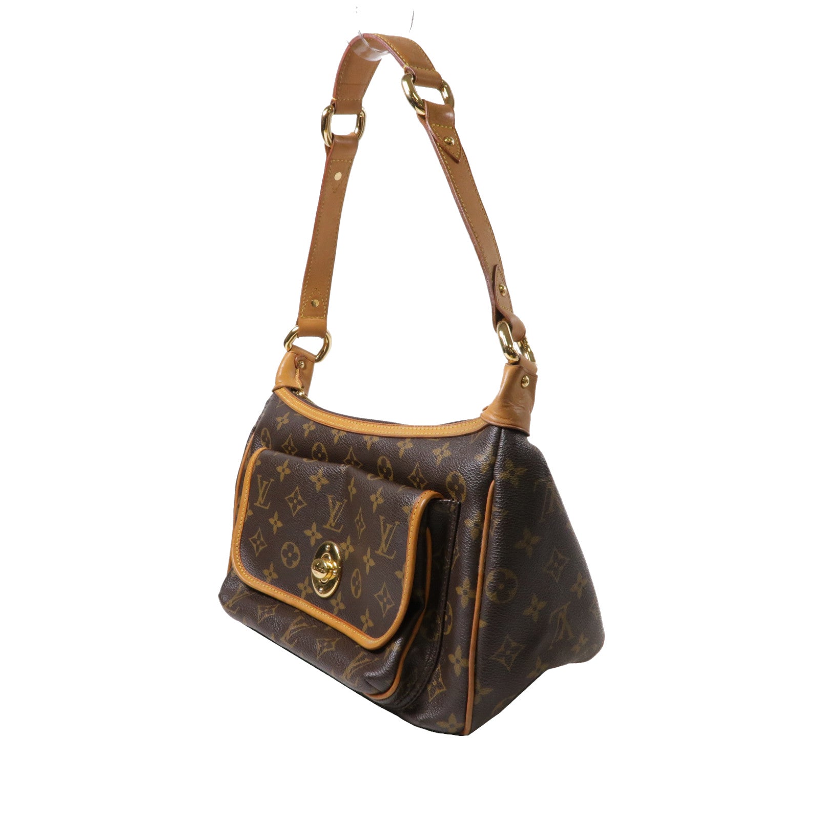 LOUIS VUITTON Monogram Tikal GM金扣肩背袋啡色