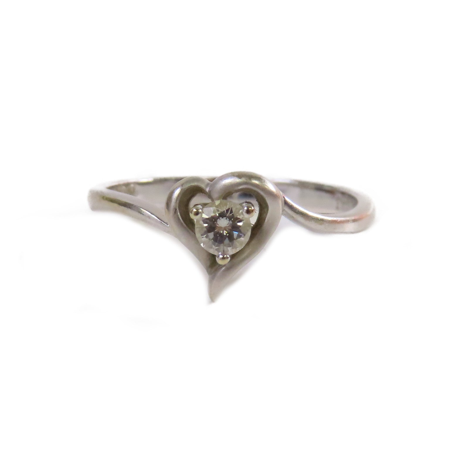 JEWELRY 【激減優惠】18K白金/0.12ct鑽石Diamond Ring戒指US#6