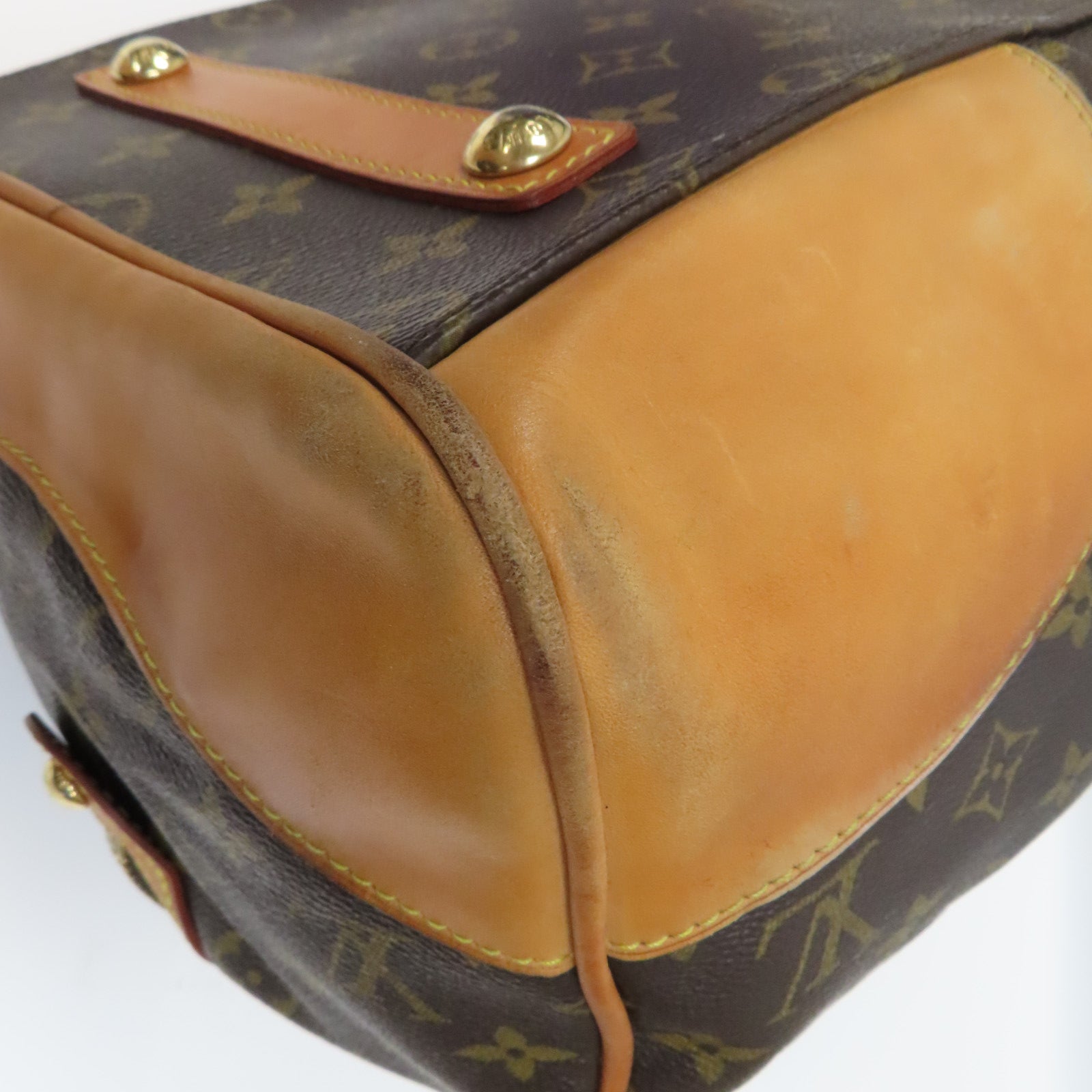 LOUIS VUITTON 【激減優惠】Monogram Stephen Hand Bag金扣手挽肩背兩用袋啡色