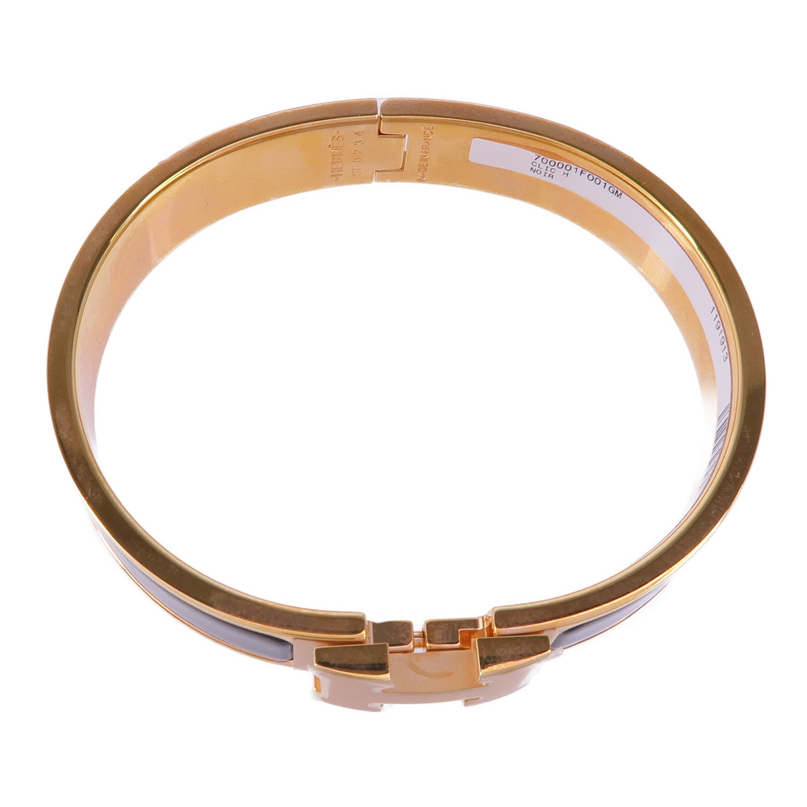 HERMES 金屬/琺瑯Clic-Clac H Bracelet金扣手鐲