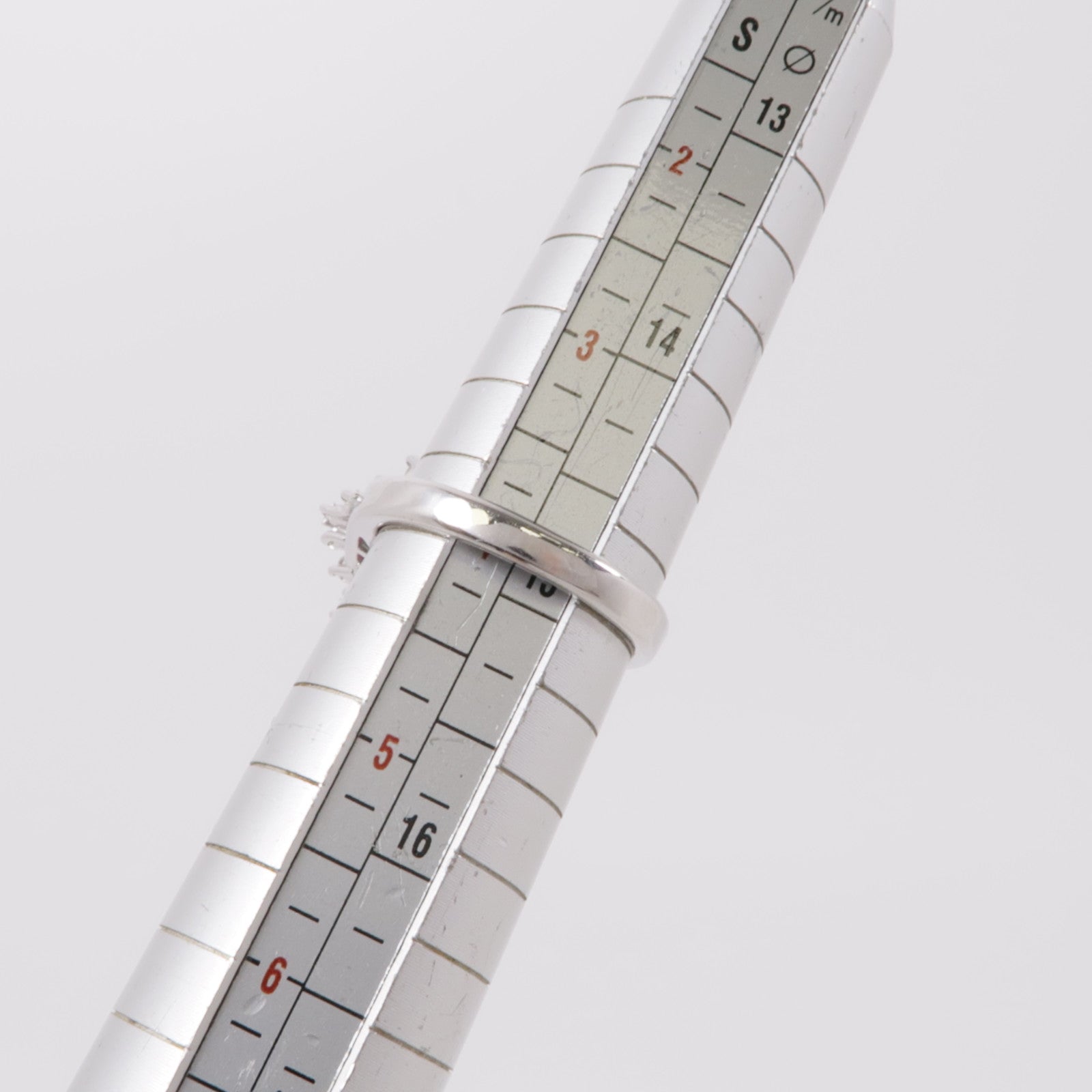 JEWELRY Ruby Diamond Ring Accessories US#4 PT900 Platinum