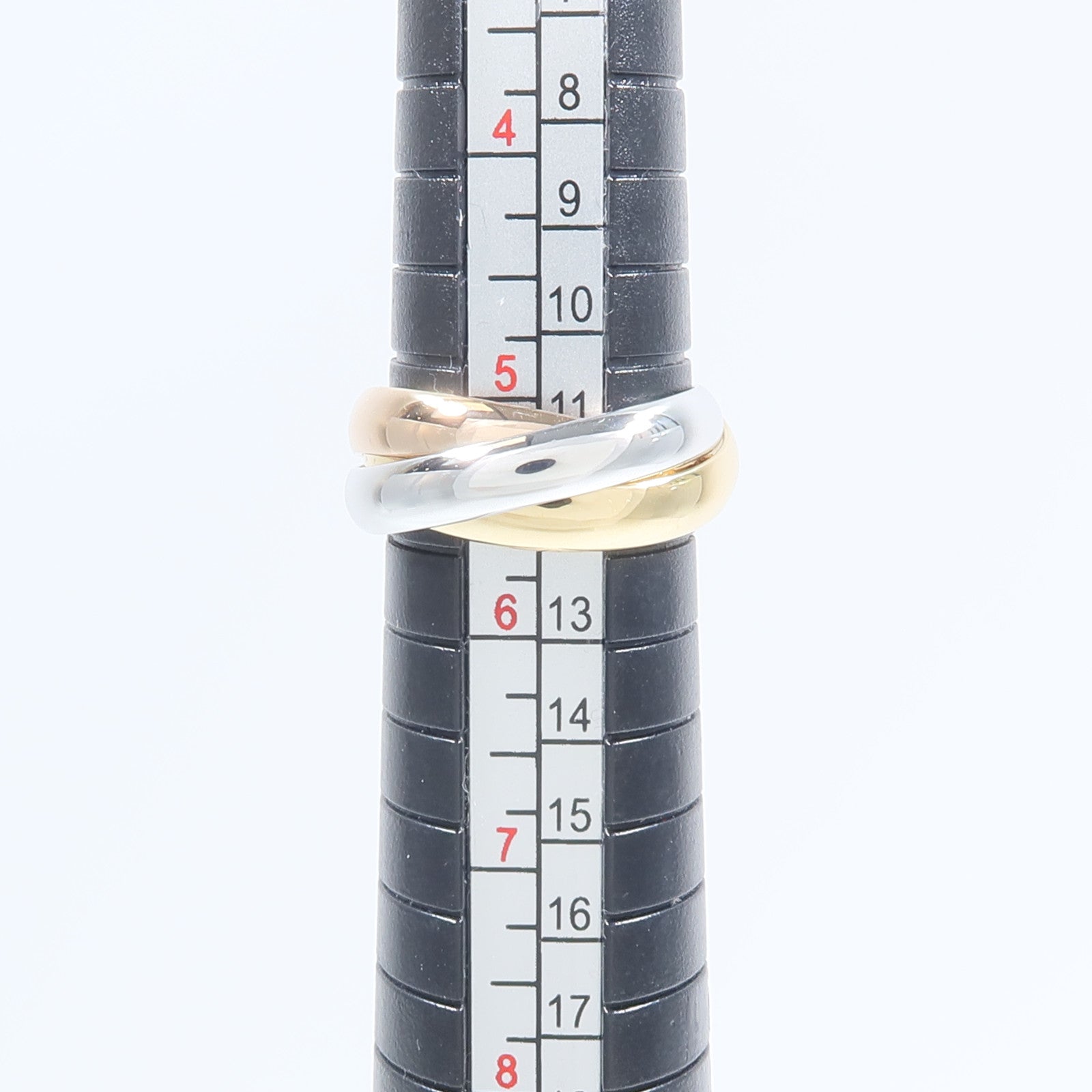 CARTIER 18K黃金/白金/玫瑰金Trinity Ring戒指
