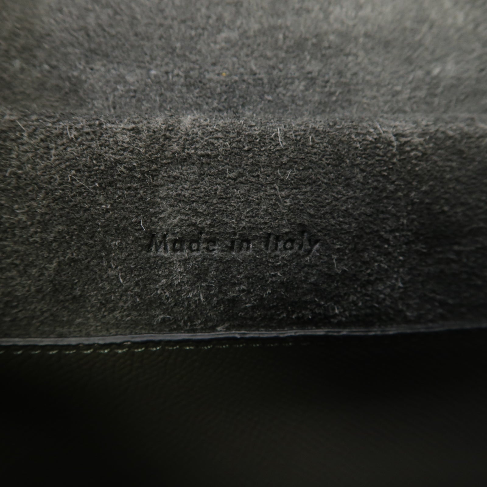CELINE 牛皮皮革Belt Bag金扣手挽肩背兩用袋灰色