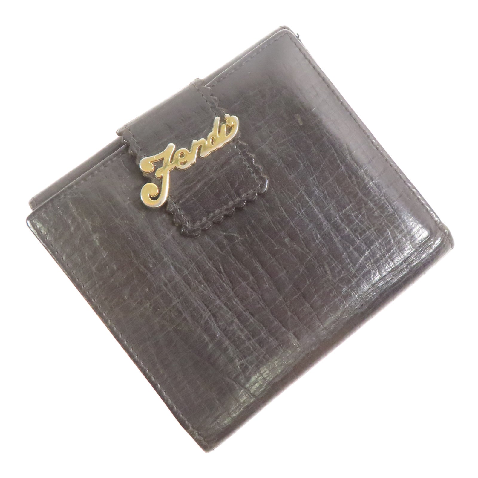 FENDI 牛皮皮革Wallet金扣錢包