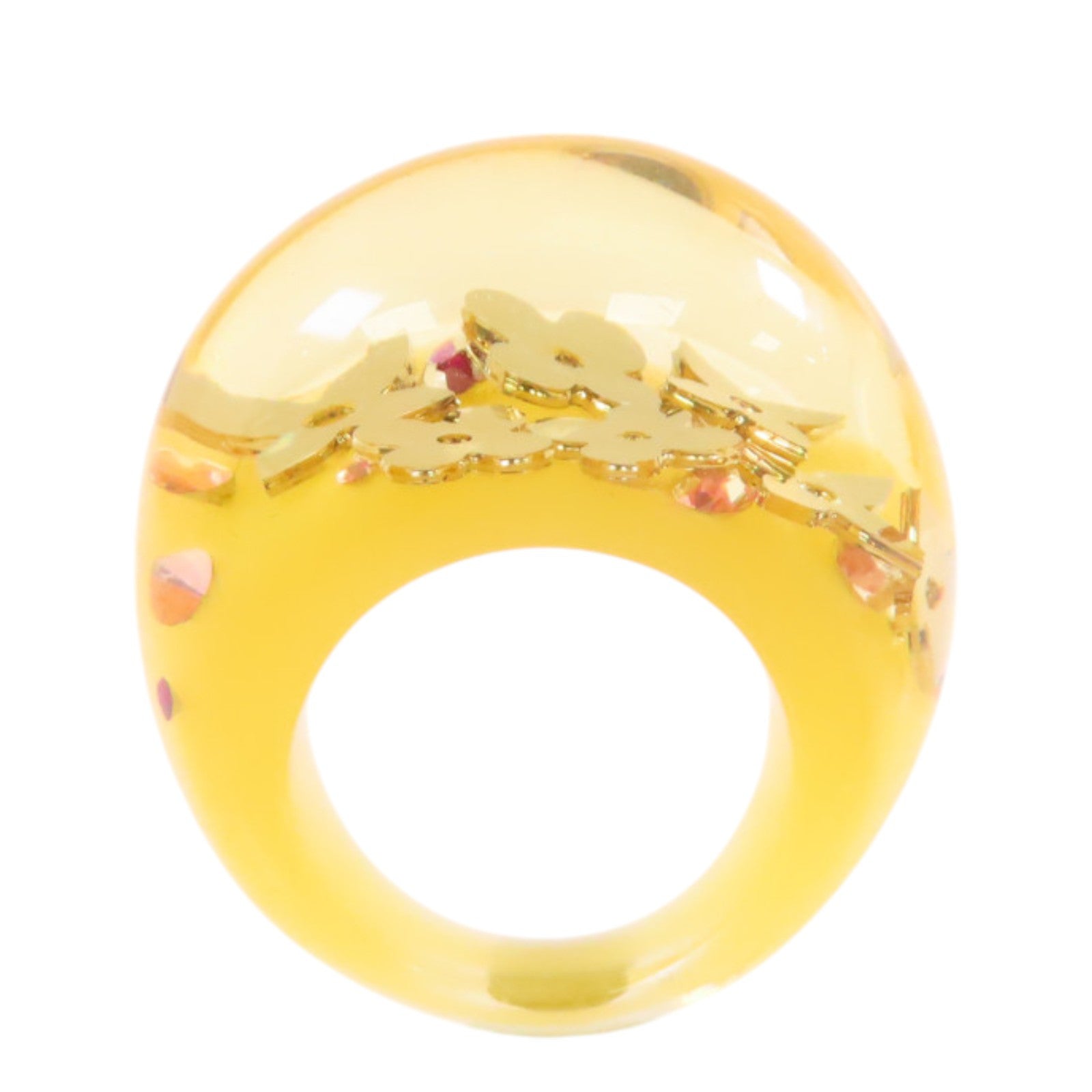 LOUIS VUITTON Resin Inclusion Ring戒指US#6.25
