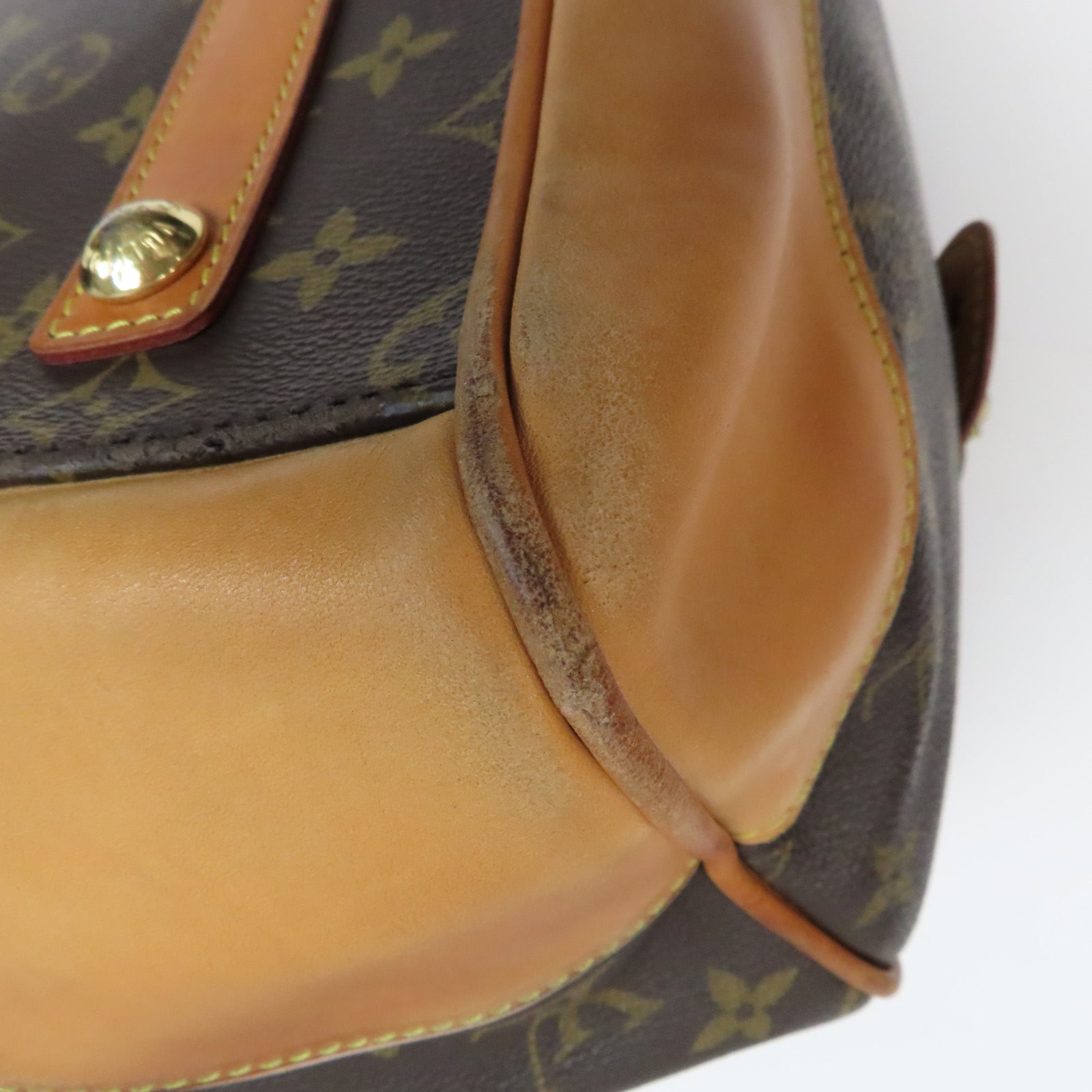 LOUIS VUITTON 【激減優惠】Monogram Stephen Hand Bag金扣手挽肩背兩用袋啡色