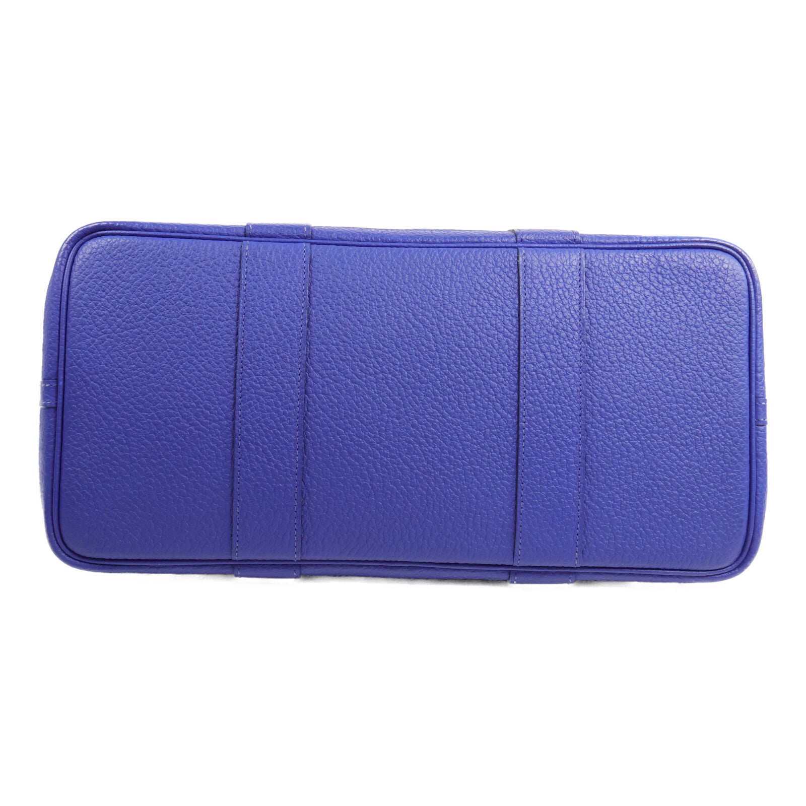 HERMES Negonda皮革GardenParty PM手挽袋Bleu Royal