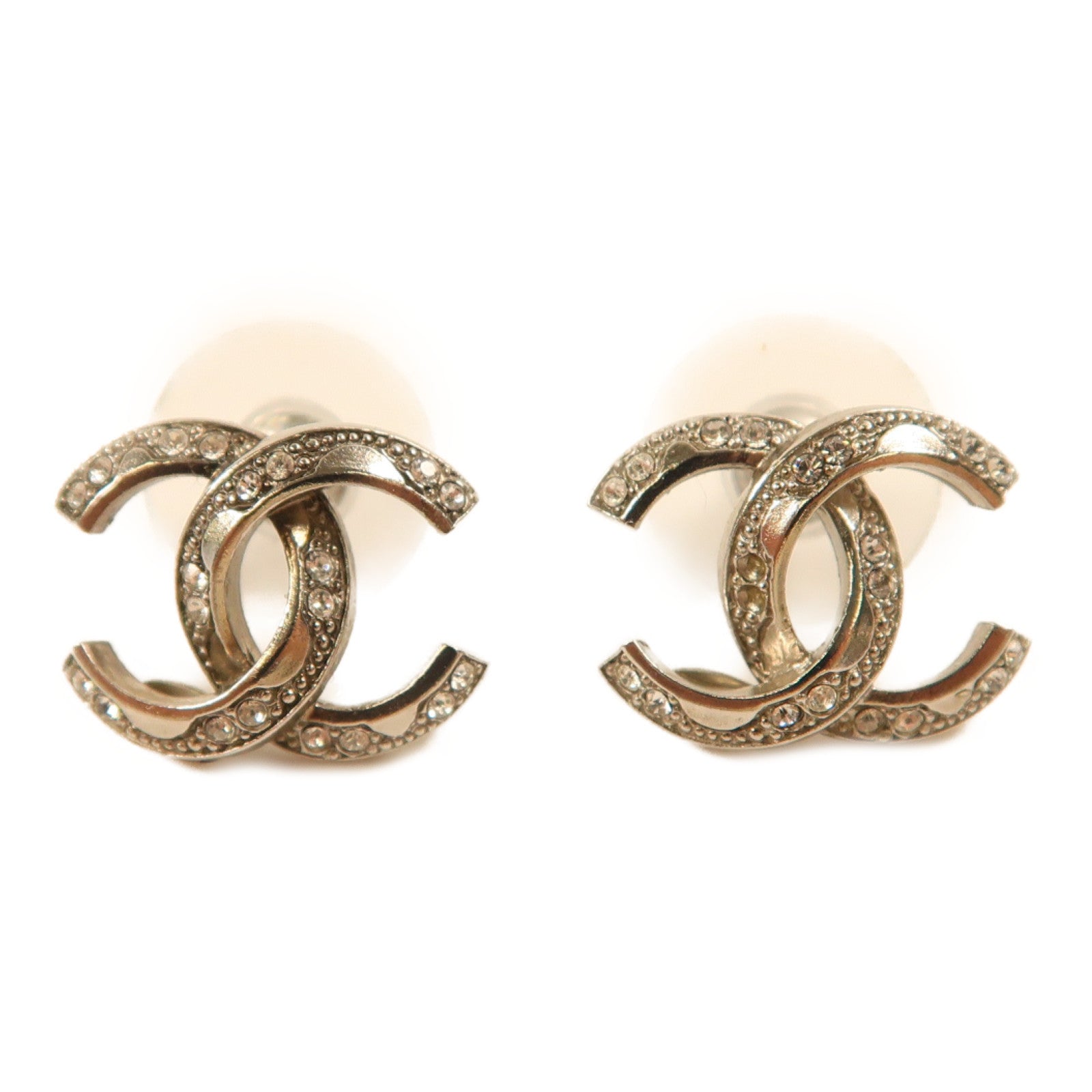 CHANEL 金屬Earrings耳環銀色