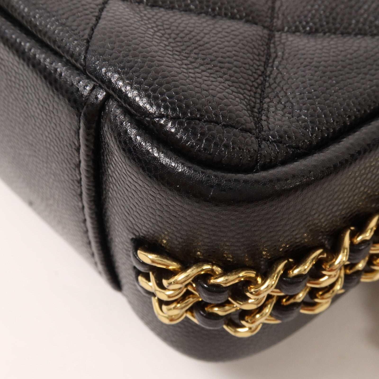 CHANEL 牛皮皮革Mini Flap Bag鏈帶肩背袋