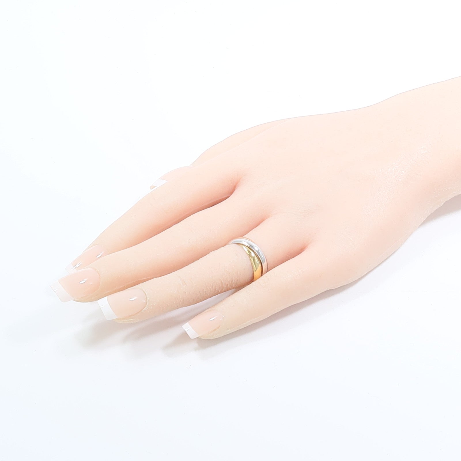CARTIER 18K黃金/白金/玫瑰金Trinity Ring戒指